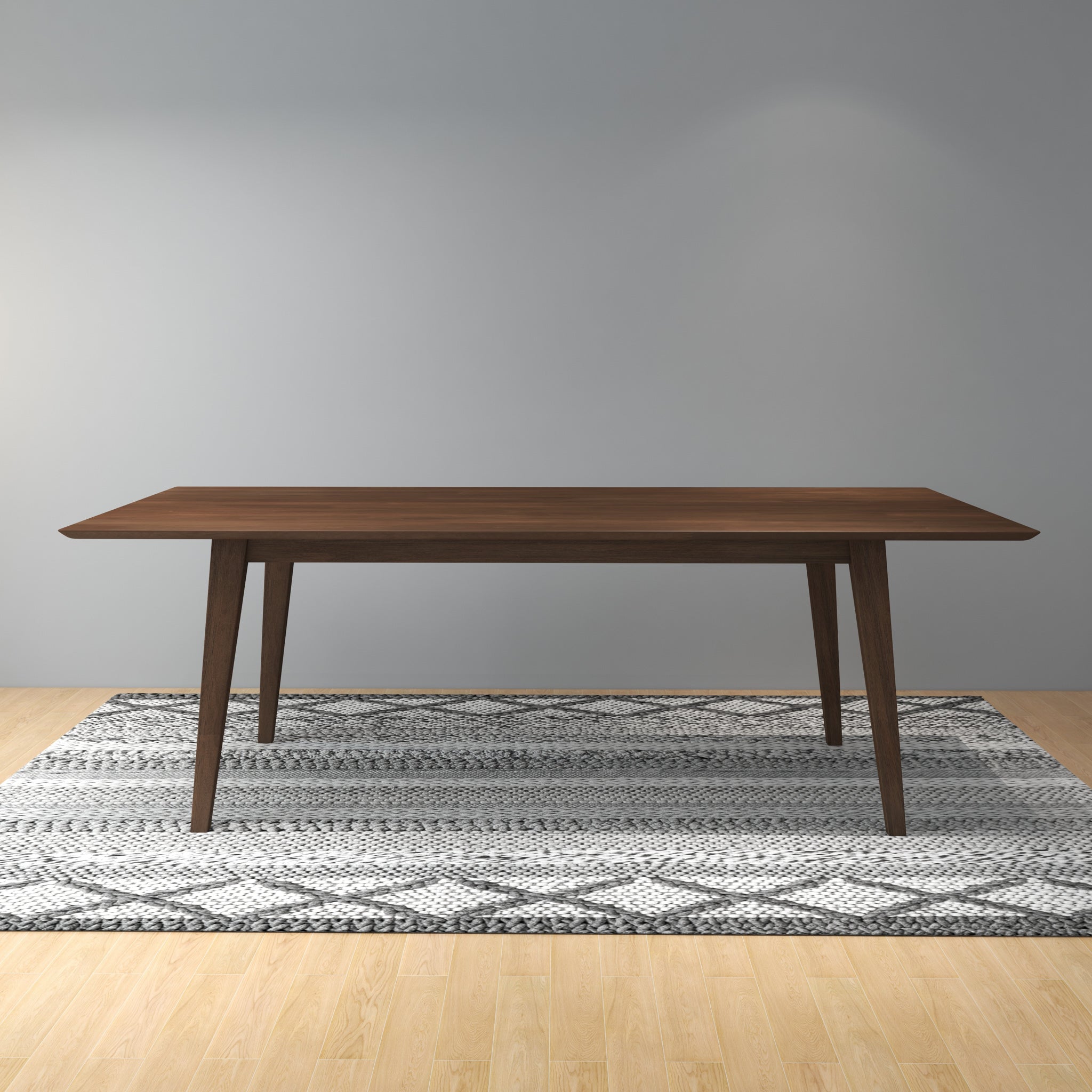 Adira Solid Wood Walnut XLarge Dining Table 6/8 Seater