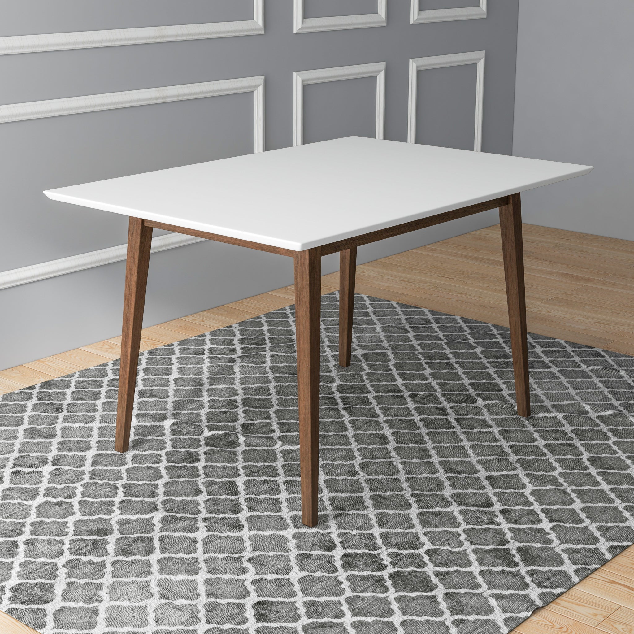 Alpine Small White Dining Table