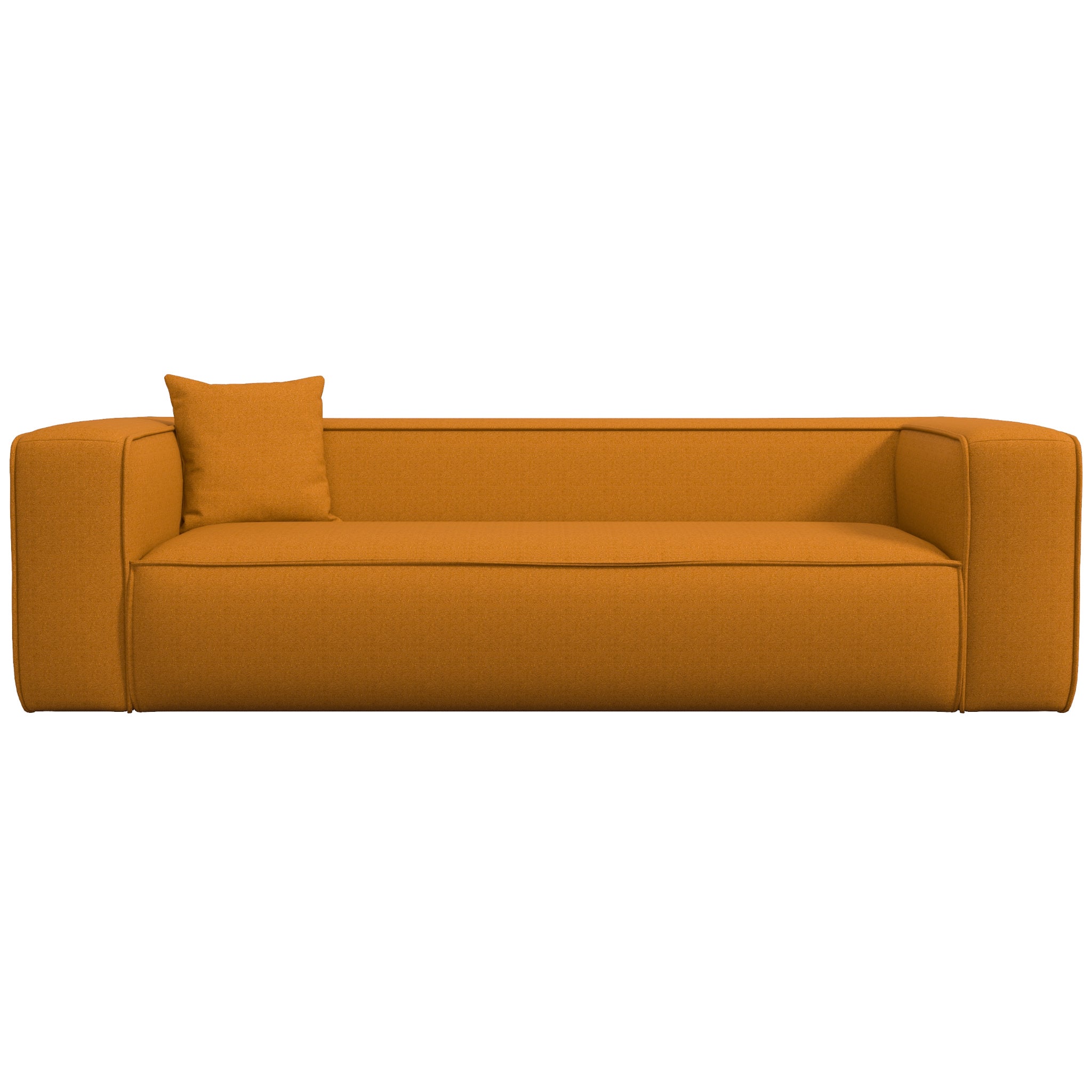 Barcelona Modern Boucle Sofa Dark Yellow