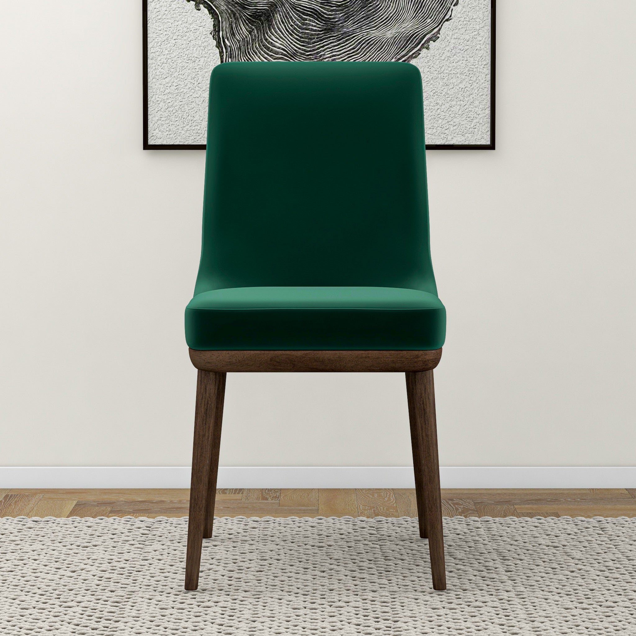 Brighton Dining Chair Emerald Green Velvet