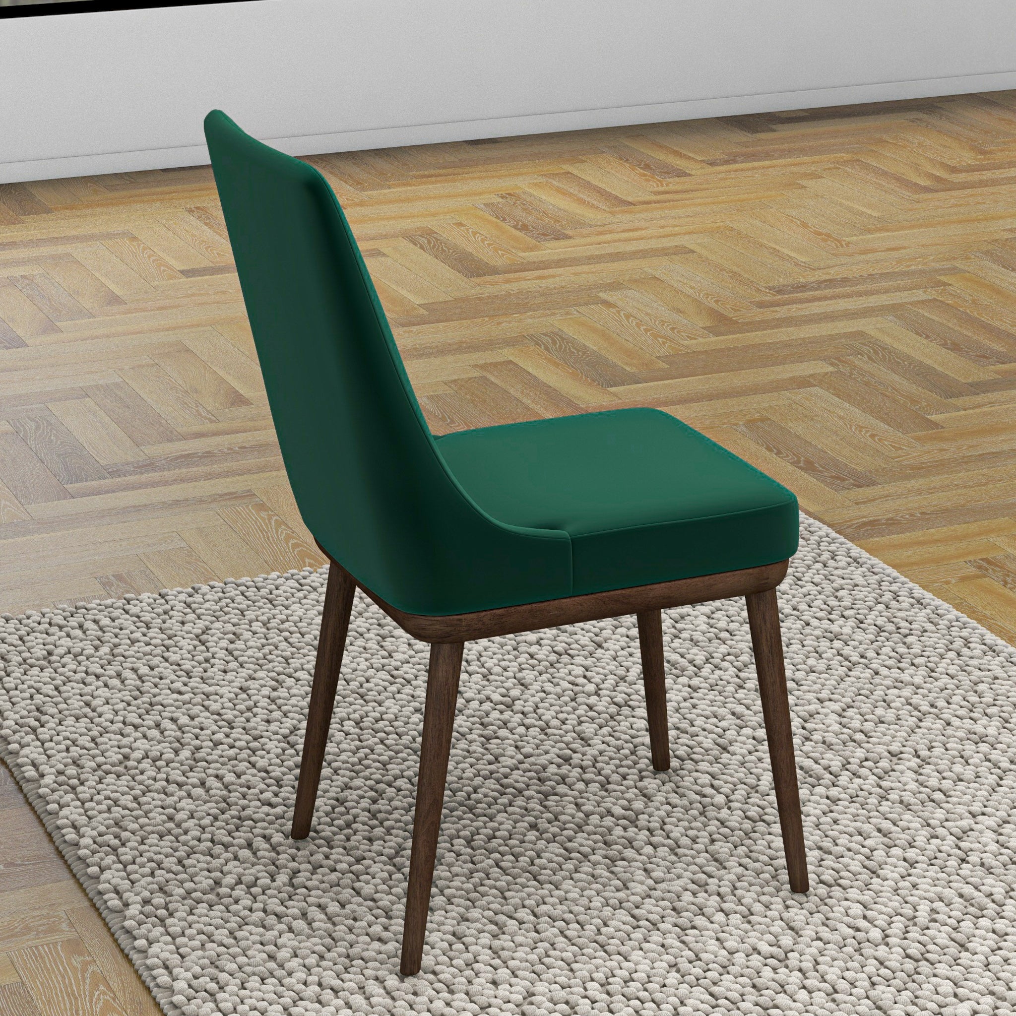 Brighton Dining Chair Emerald Green Velvet