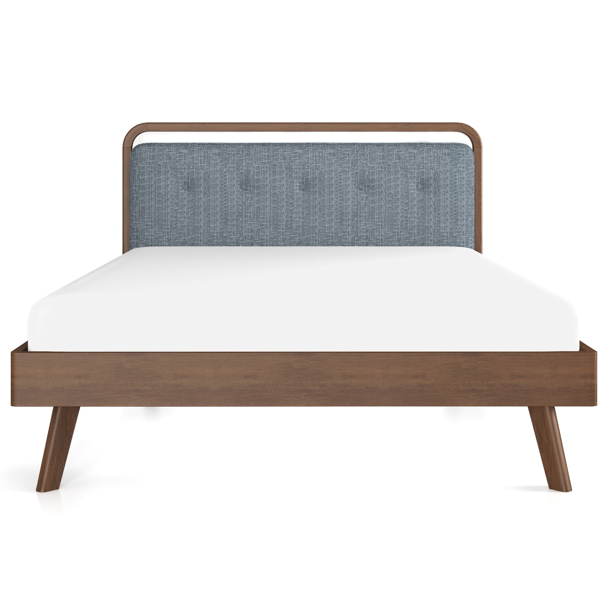 Modern Divani Wood Platform Bed Queen