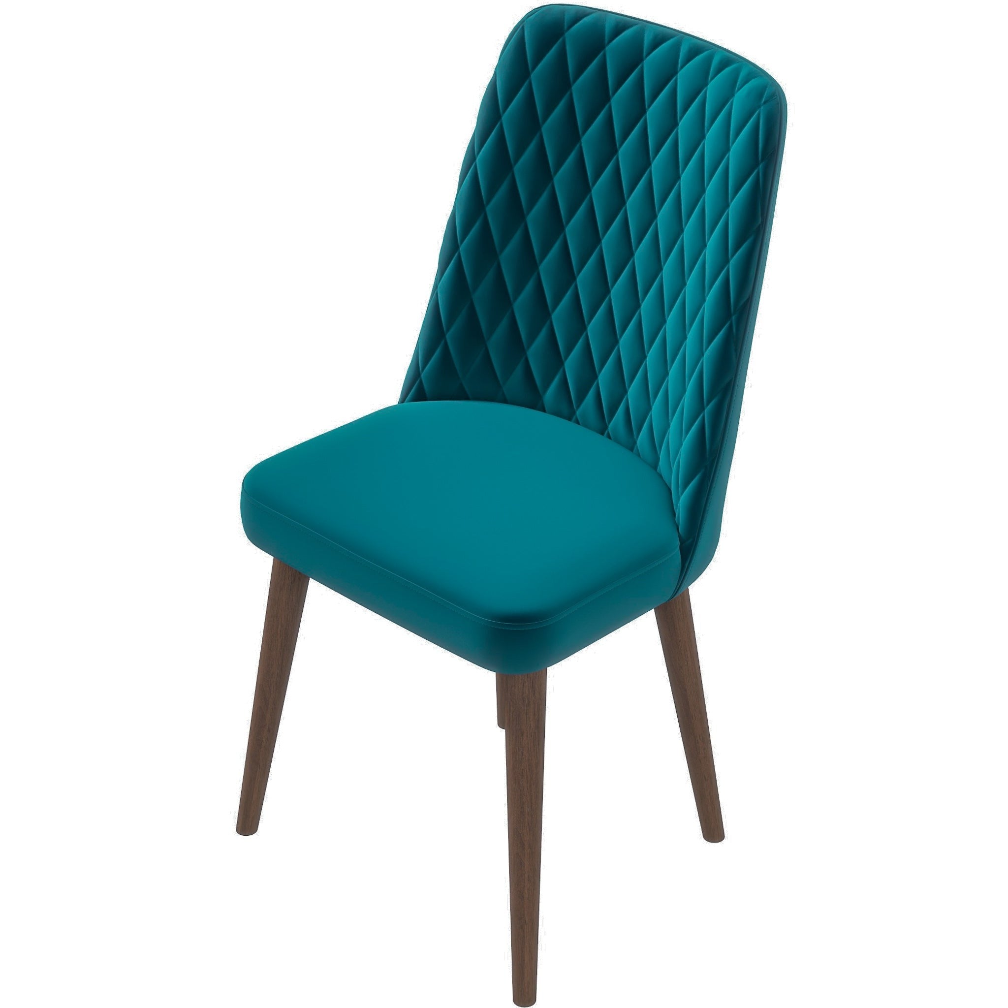 Evette Mid Century Modern Teal Dining Chair