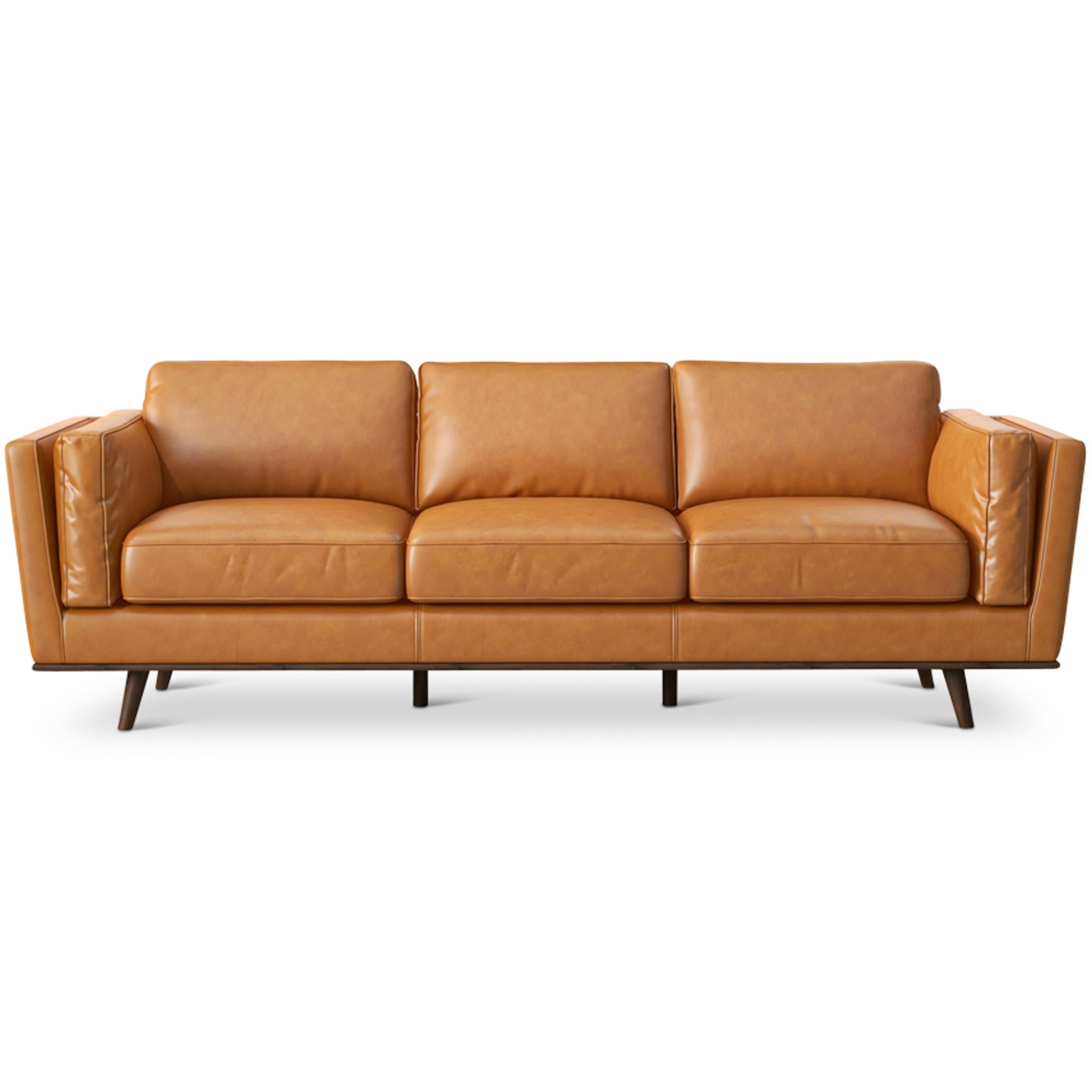 Ferre Tan Leather Sofa