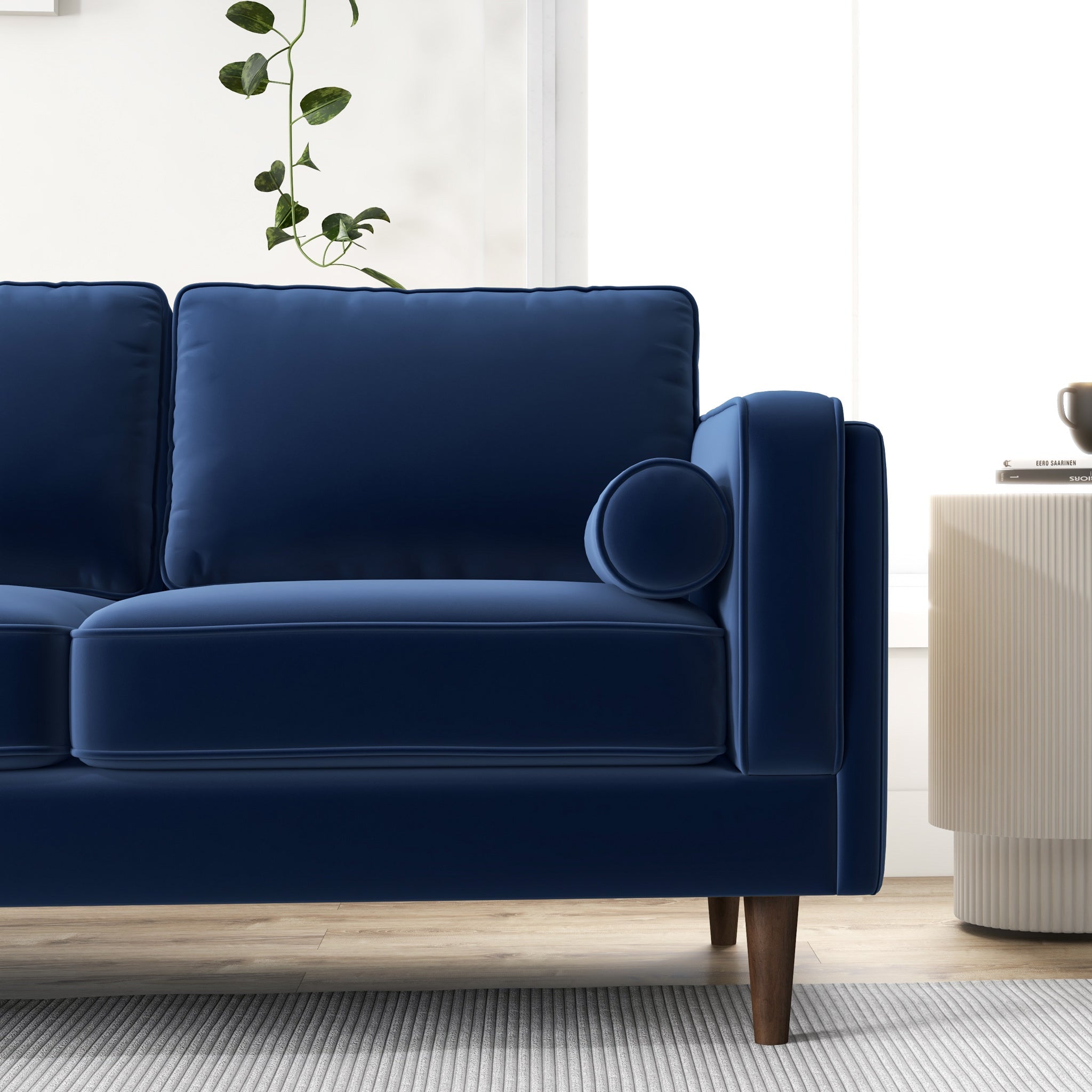 Fordham Sofa Navy Blue Velvet