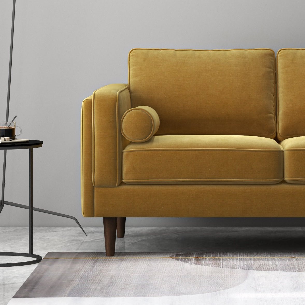 Fordham Sofa Gold Velvet