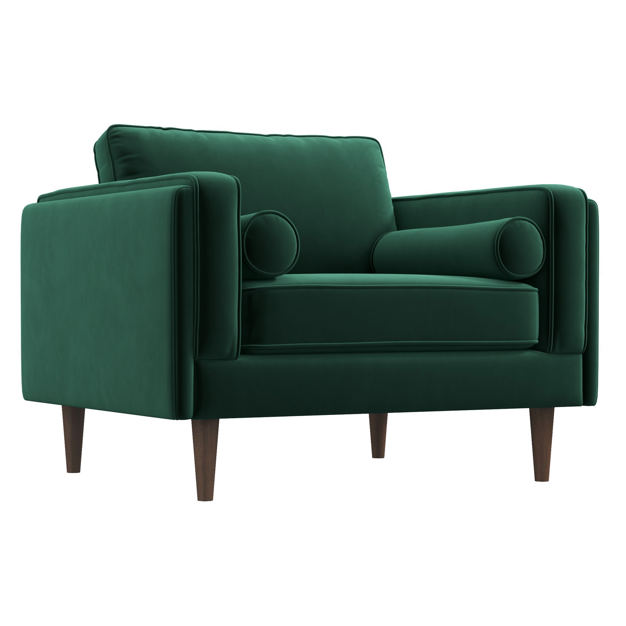 Fordham Lounge Chair Green Velvet