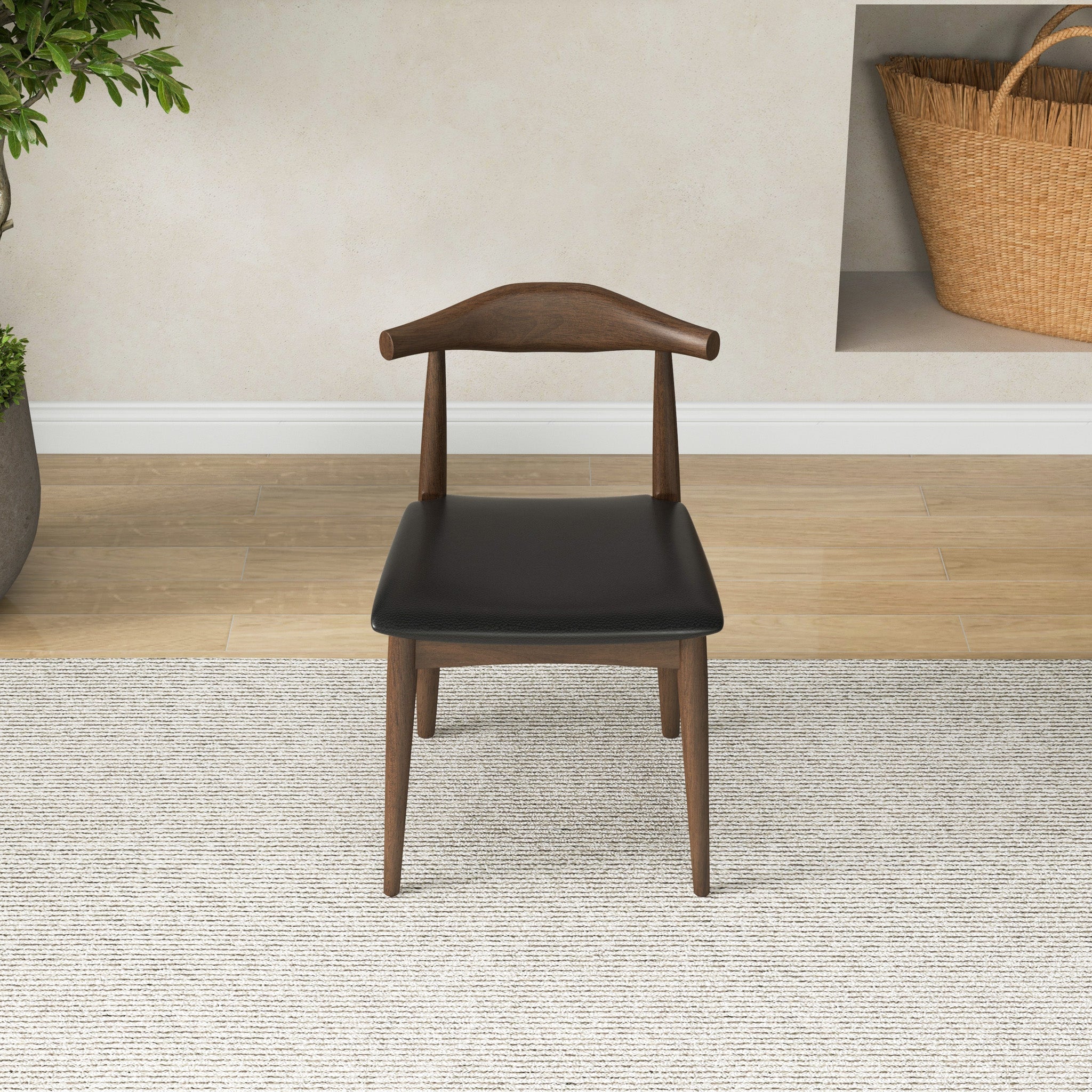 Juliet Dining Chair Black Vegan Leather