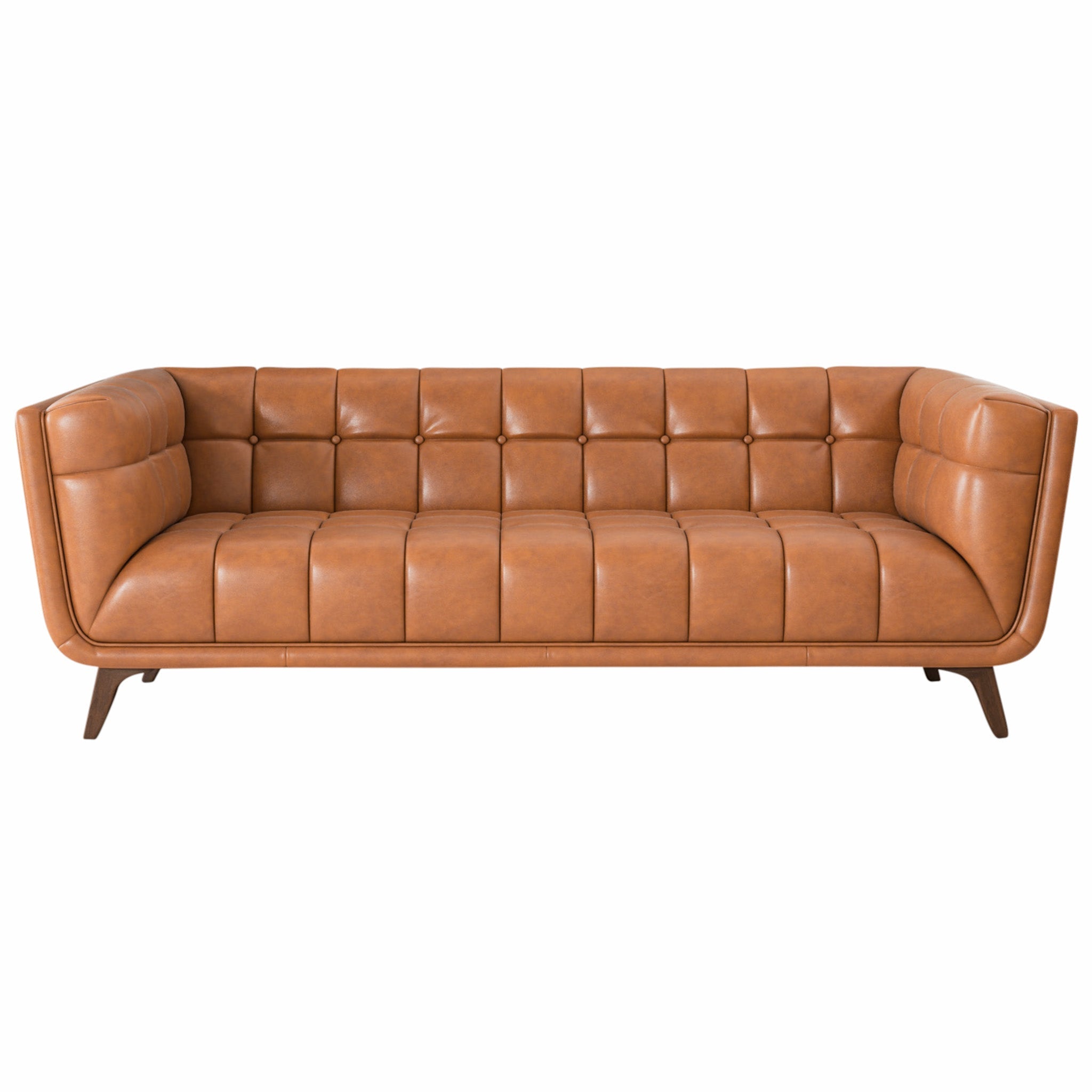 Kano Leather Sofa 86" Cognac