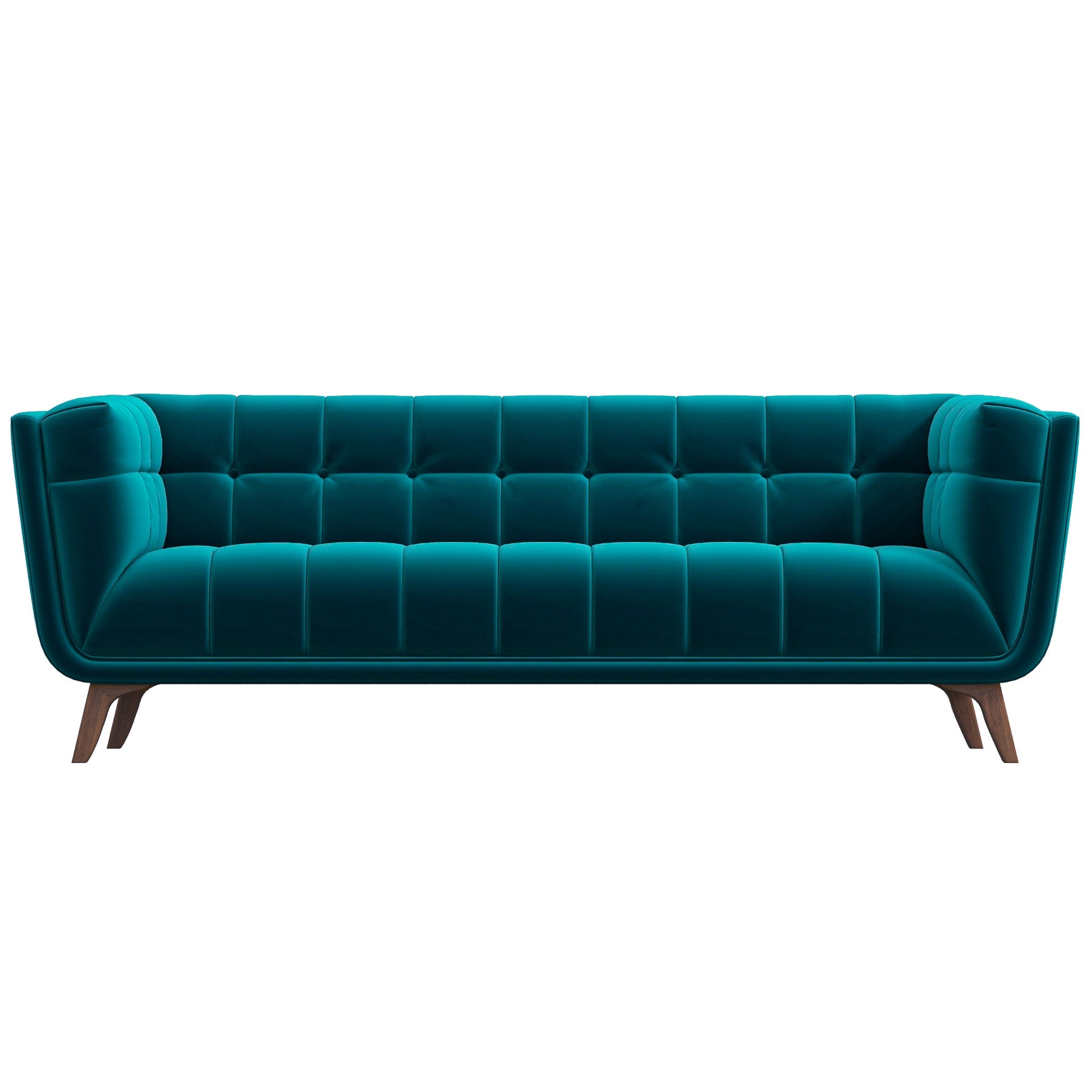 Kano Large Teal Velvet Sofa