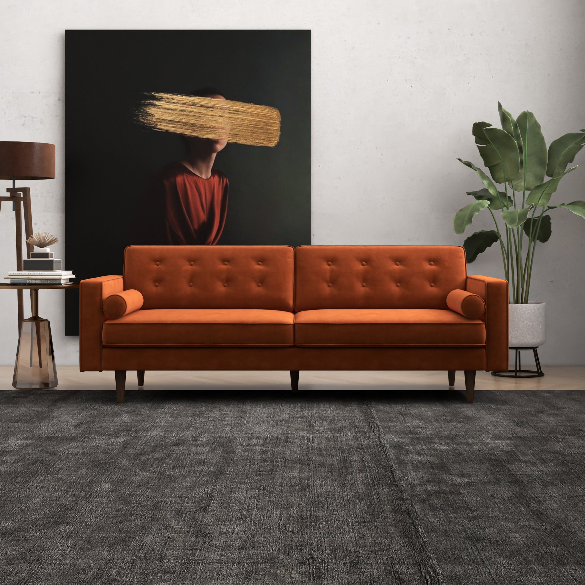 Kirby Sofa Burnt Orange