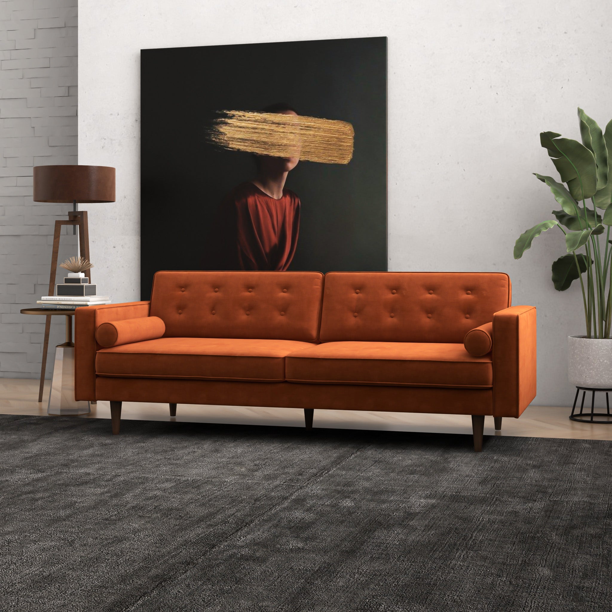 Kirby Sofa Burnt Orange