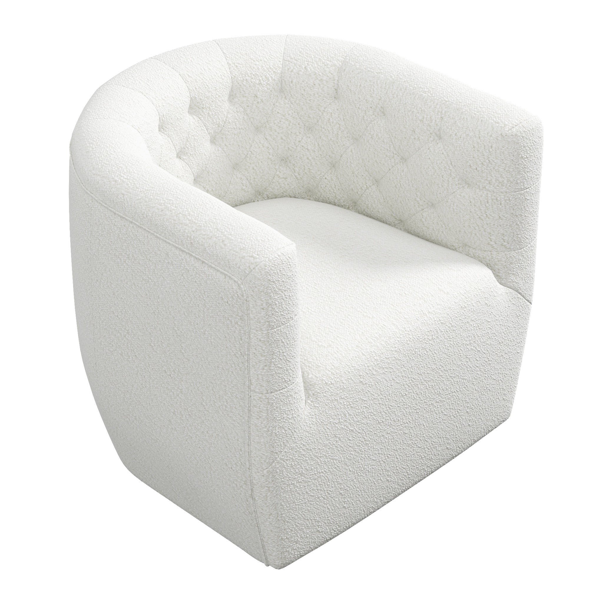 Lotte Swivel Chair Cream Boucle