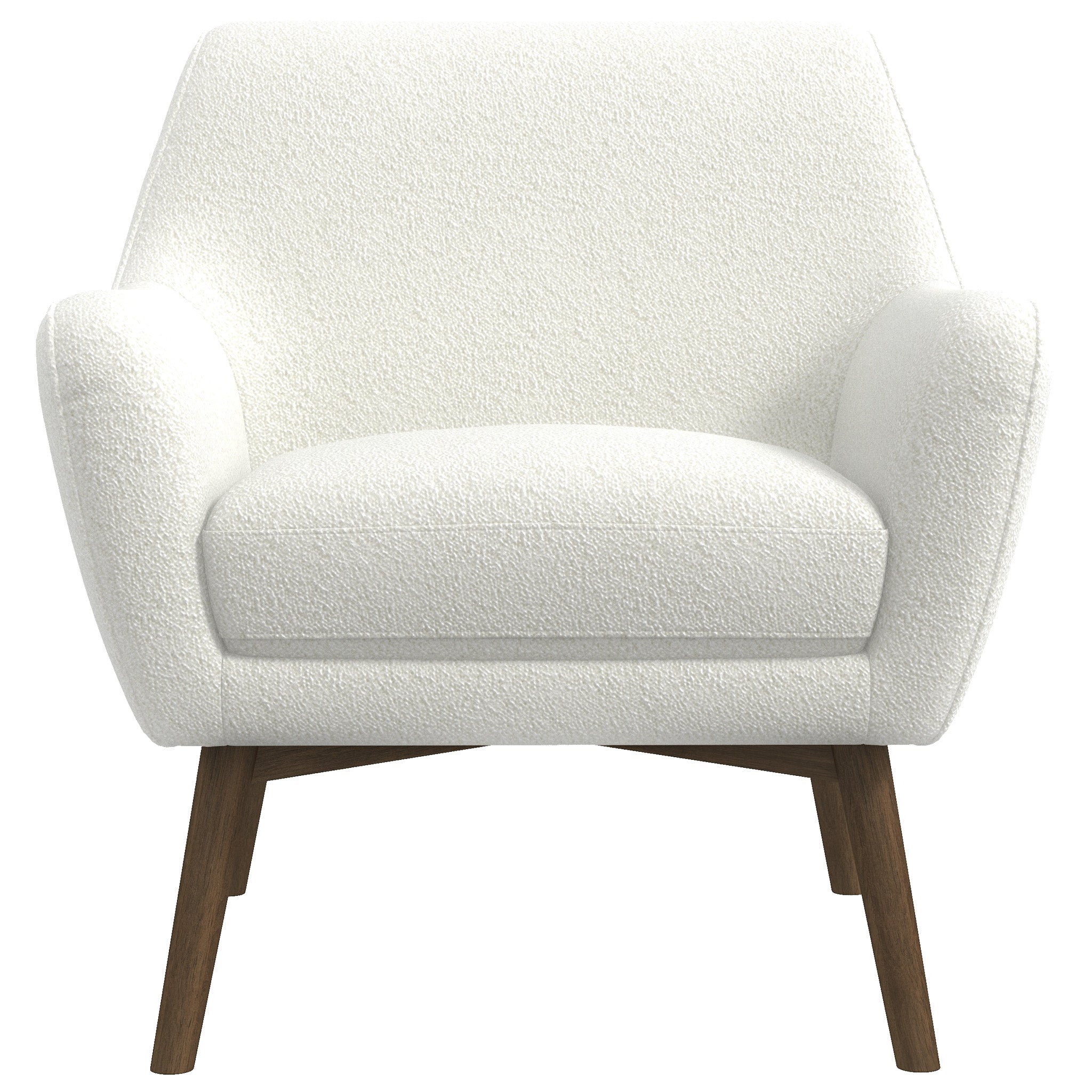 Penny Lounge Chair White Boucle