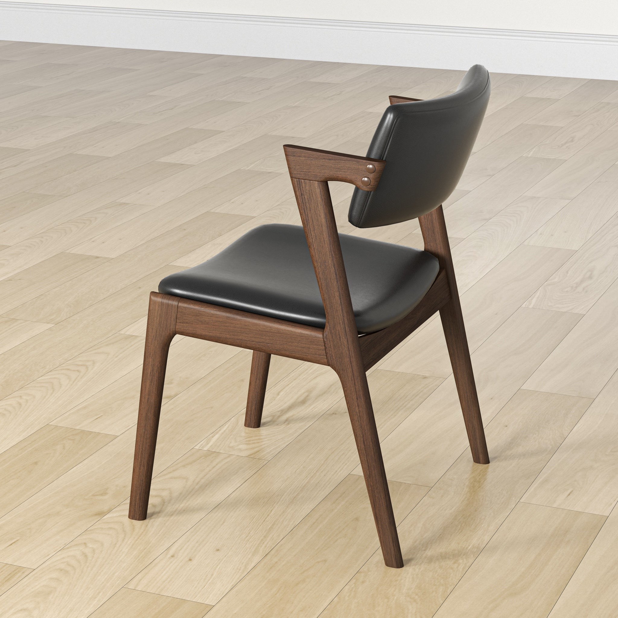 Ricco Dining Chair Black Vegan Leather