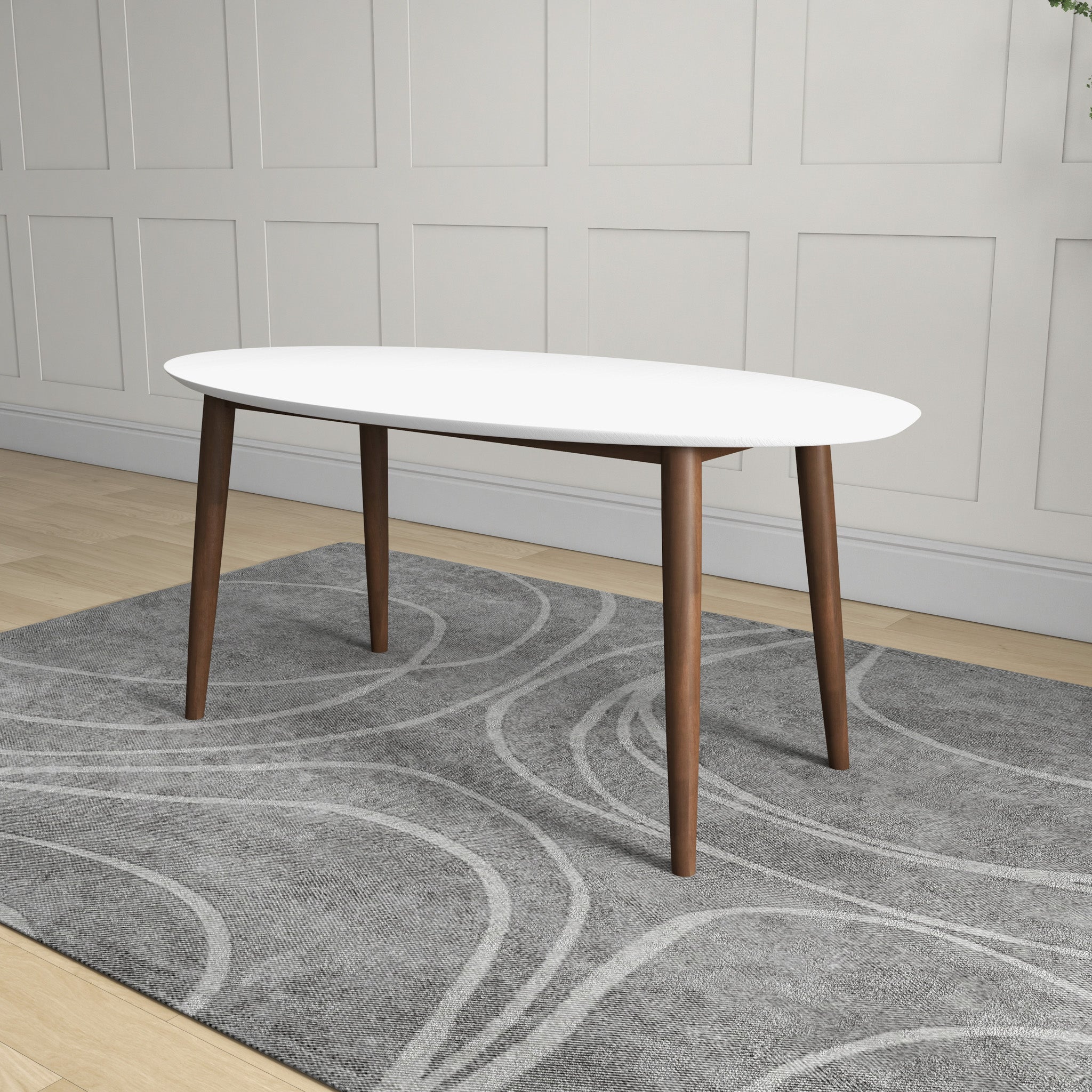 Rixos Oval Dining Table White Top