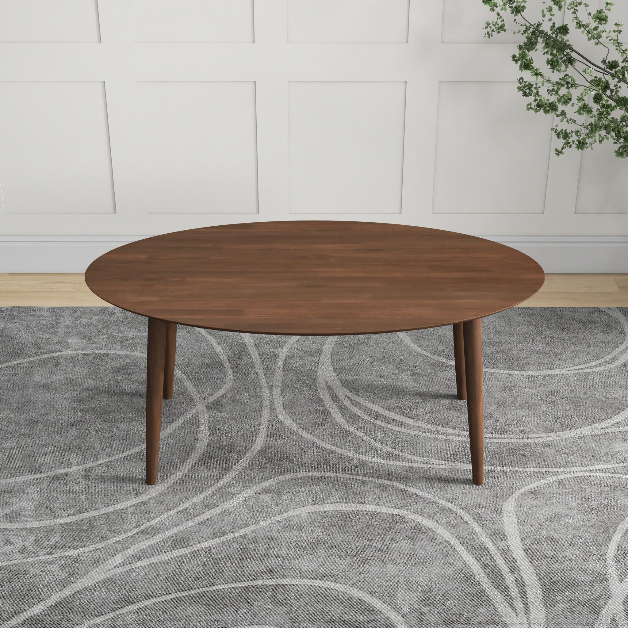 Rixos Oval Dining Table Walnut Top