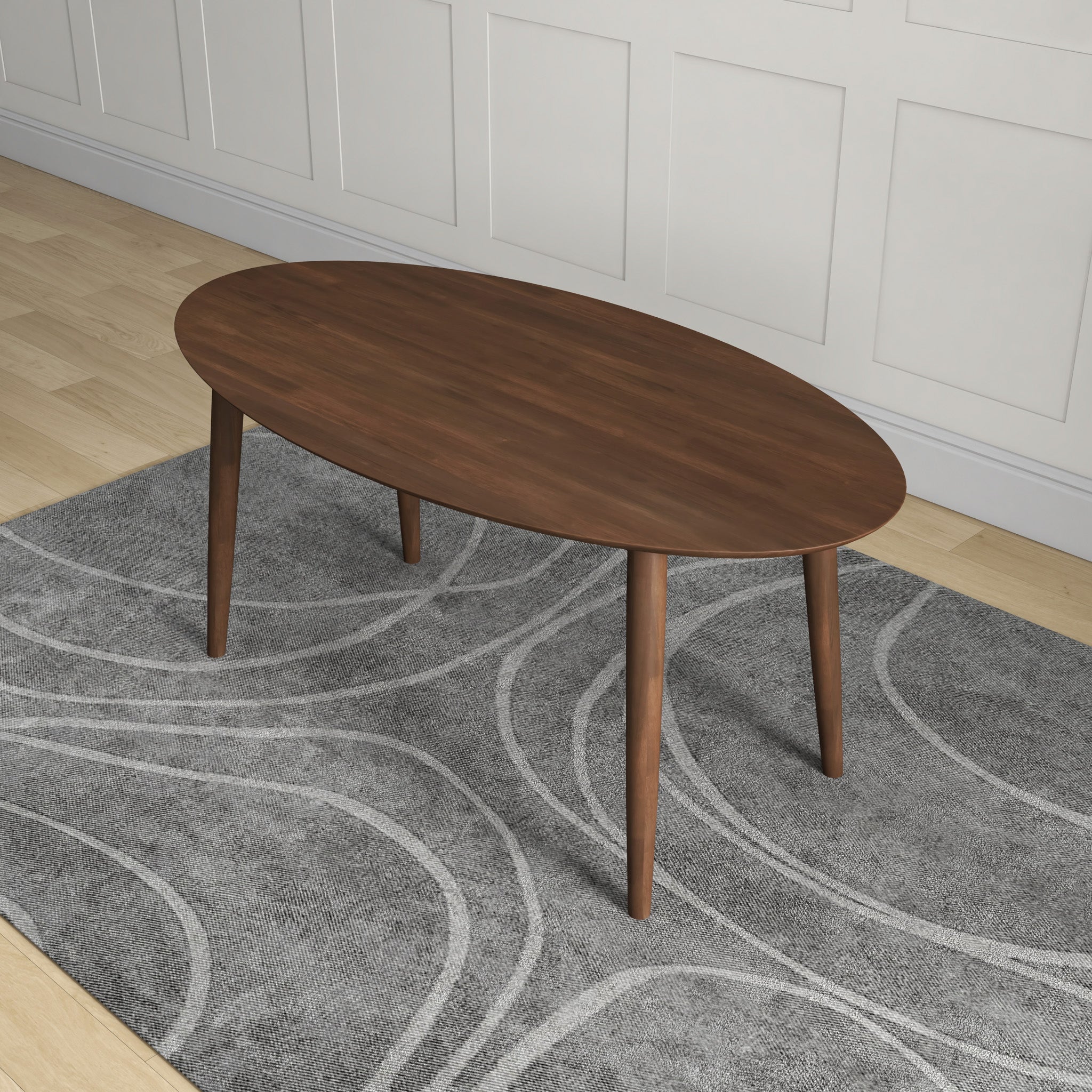 Rixos Oval Dining Table Walnut Top