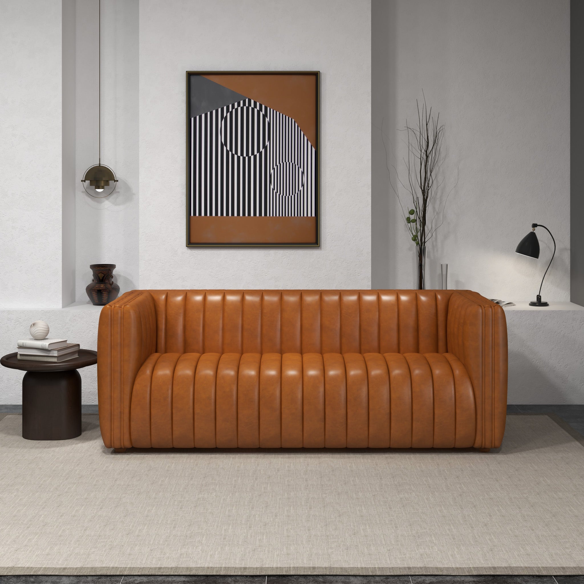 Rosslyn Sofa Cognac Leather