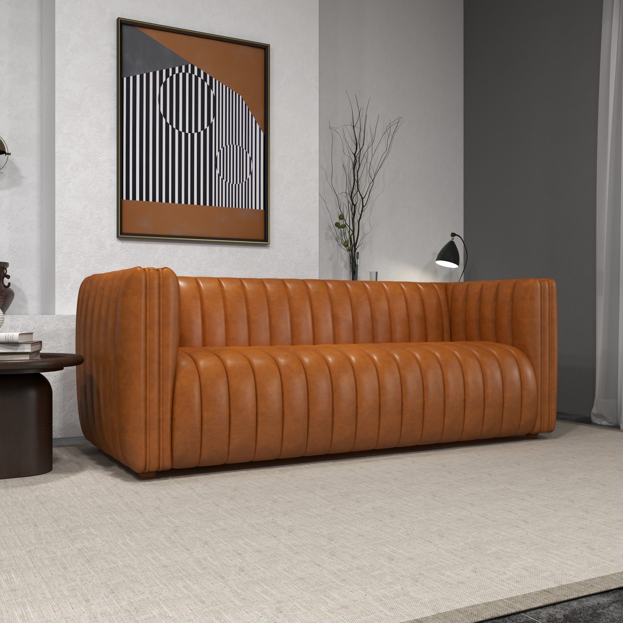 Rosslyn Sofa Cognac Leather