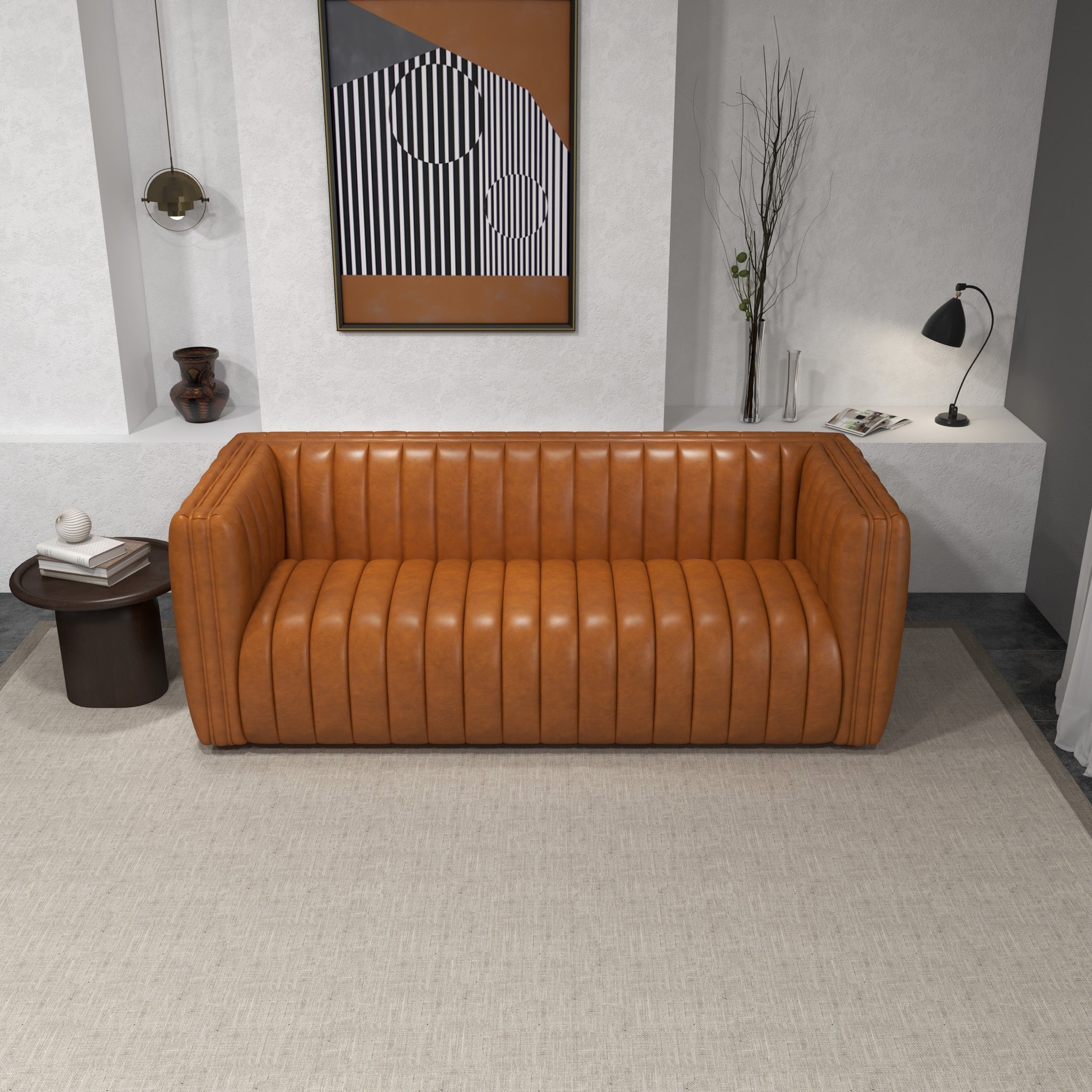 Rosslyn Sofa Cognac Leather