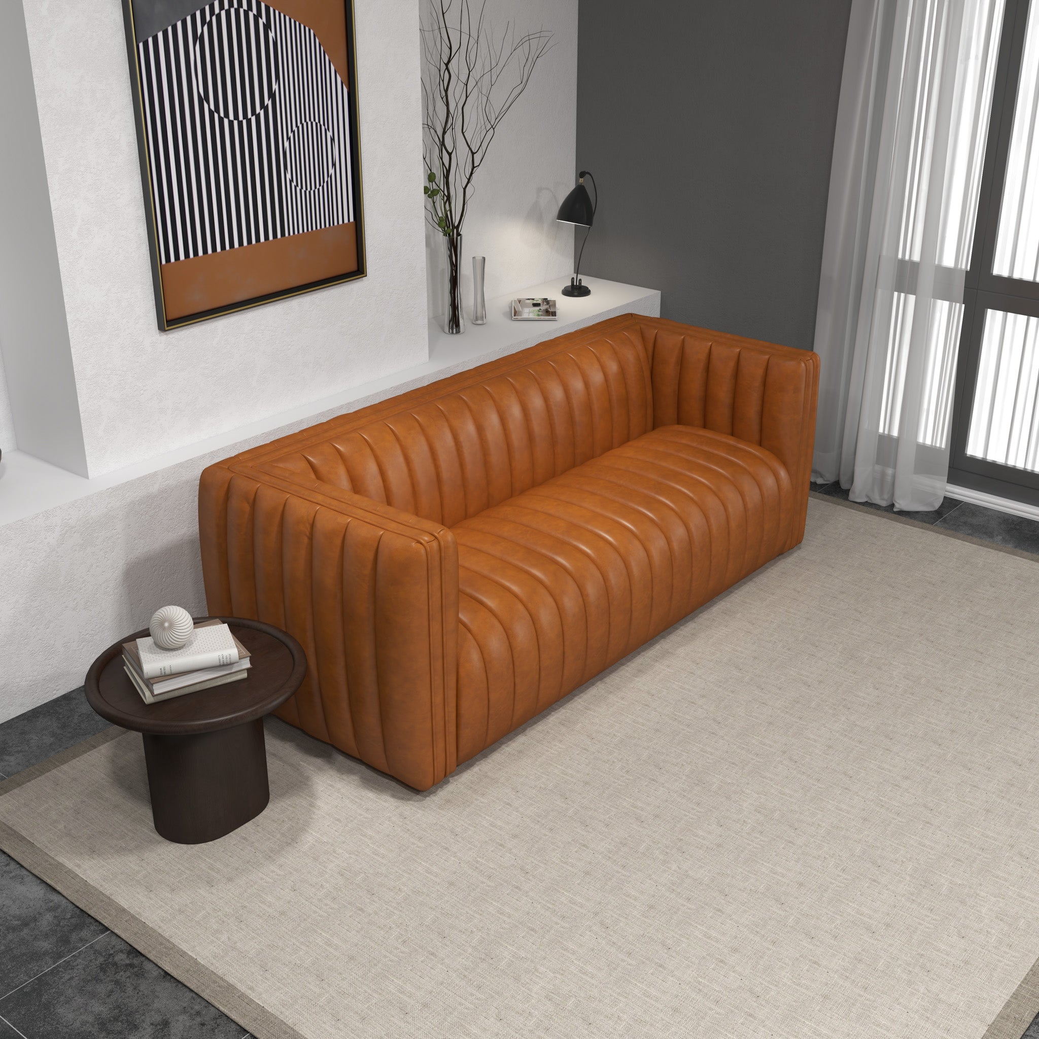 Rosslyn Sofa Cognac Leather