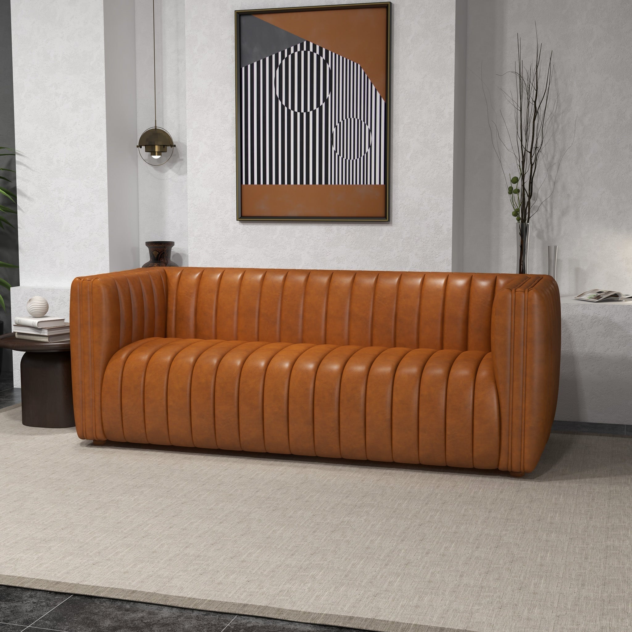 Rosslyn Sofa Cognac Leather