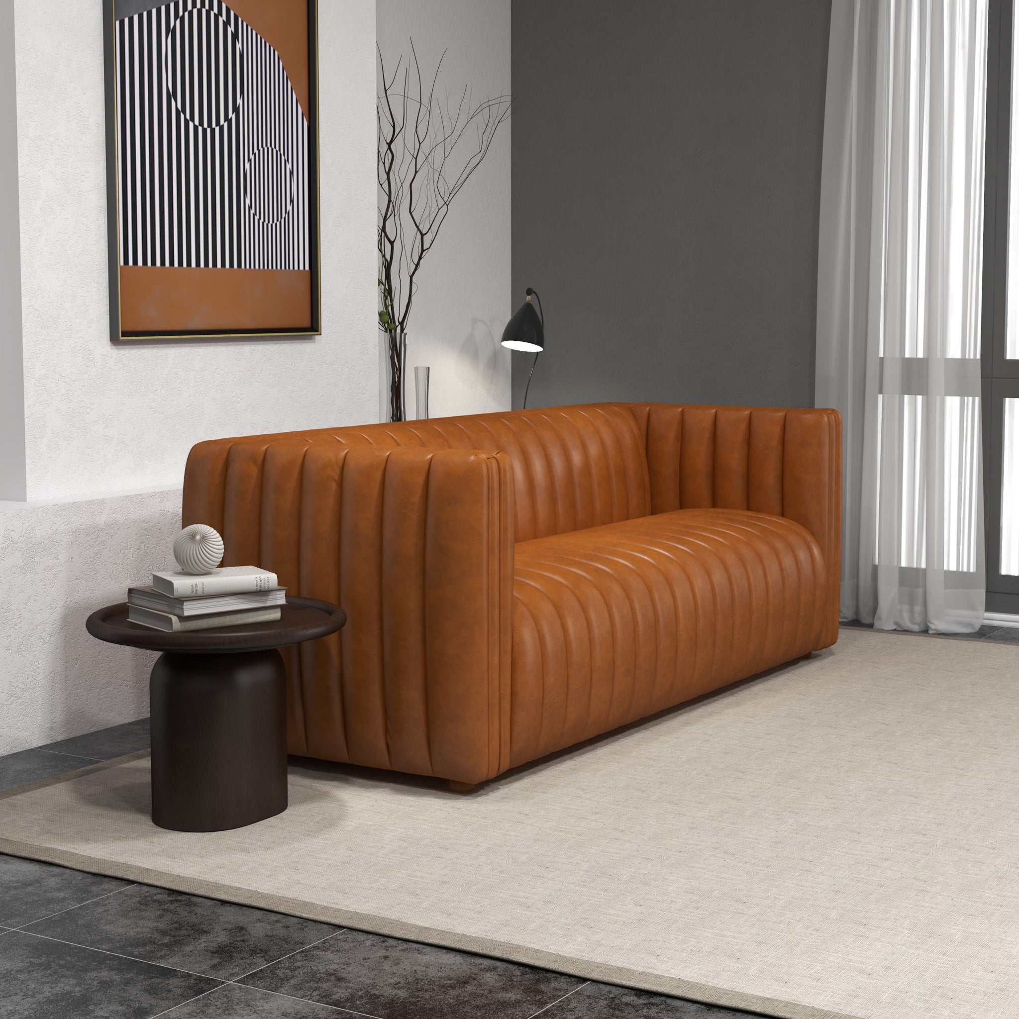 Rosslyn Sofa Cognac Leather