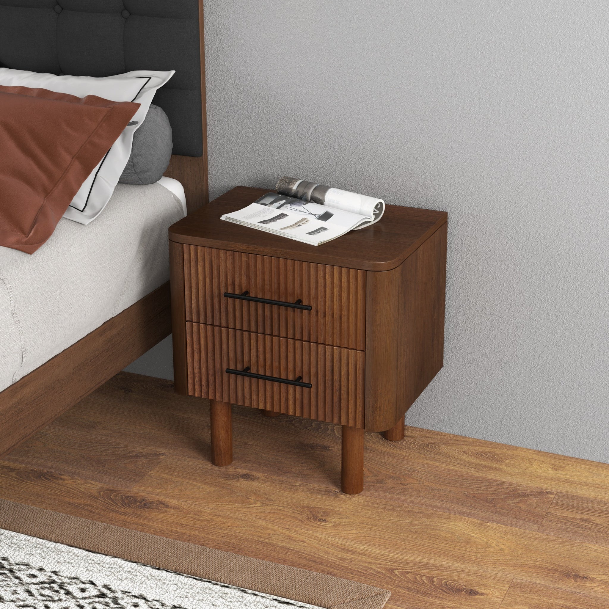 Stanley Nightstand with 2 Drawers