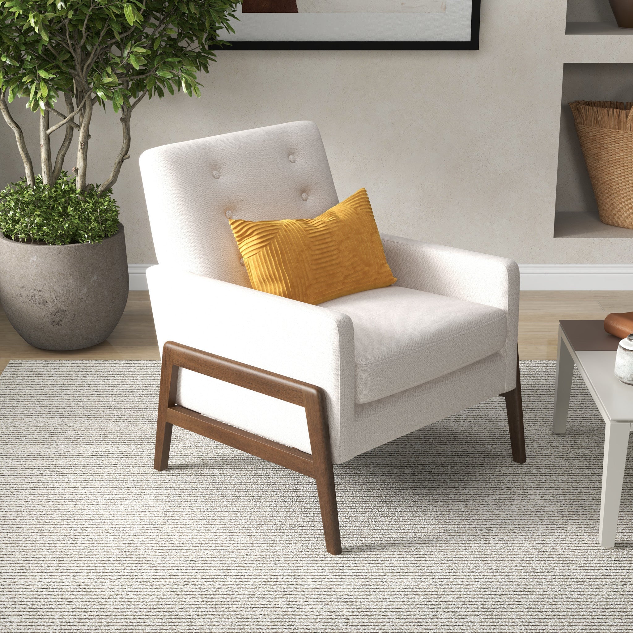 Stella Beige Lounge Chair