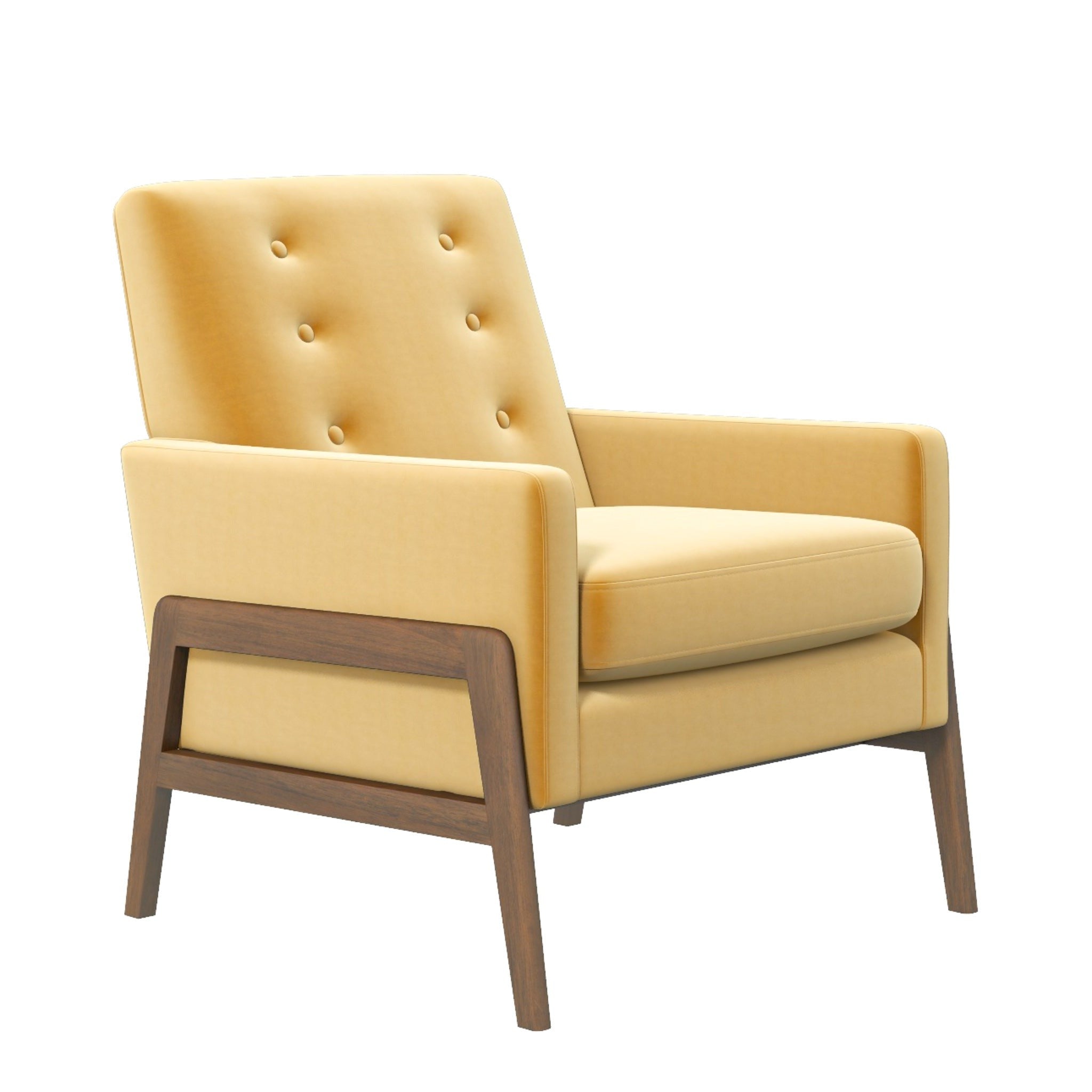 Stella Lounge Chair Gold Velvet