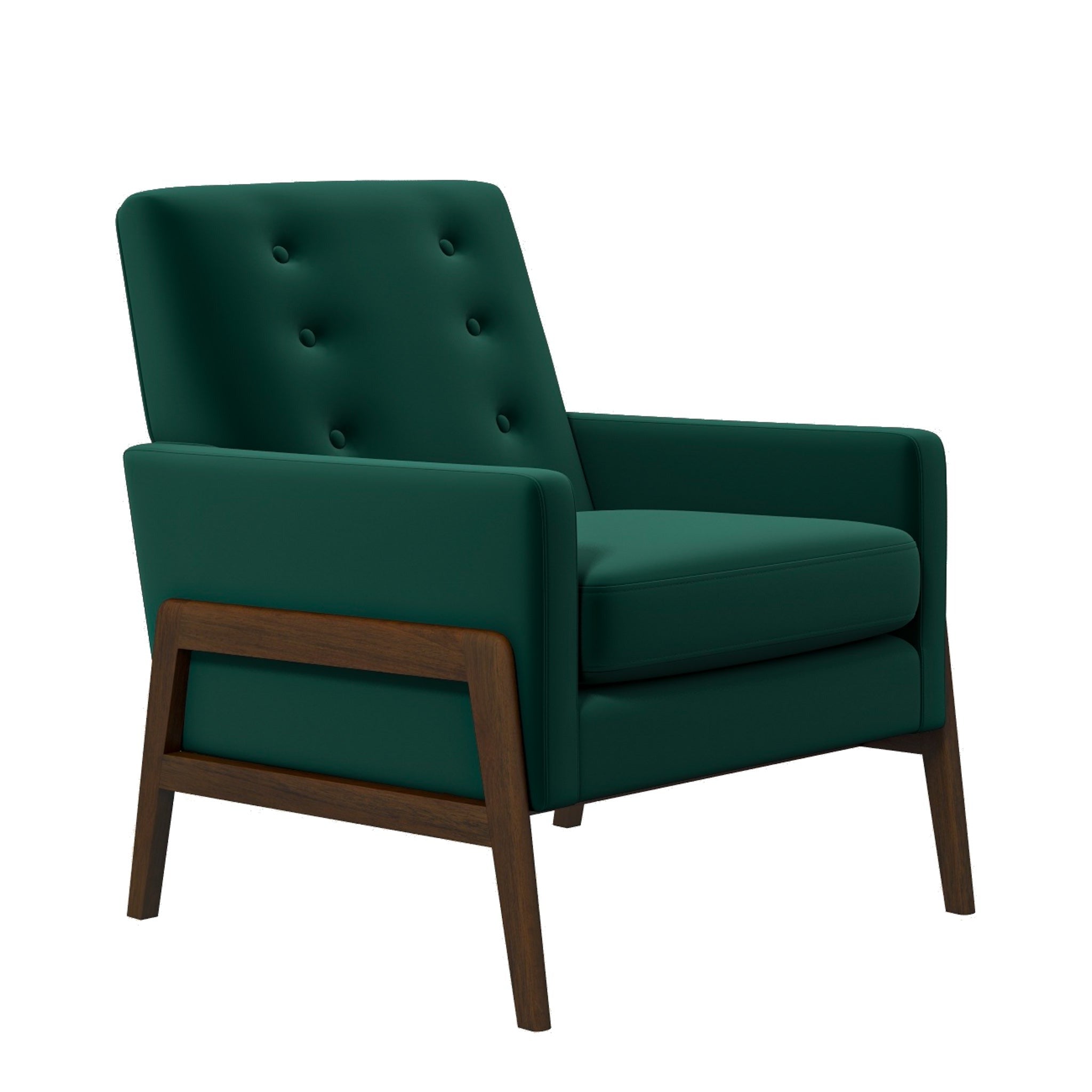 Stella Lounge Chair Emerald Green Velvet