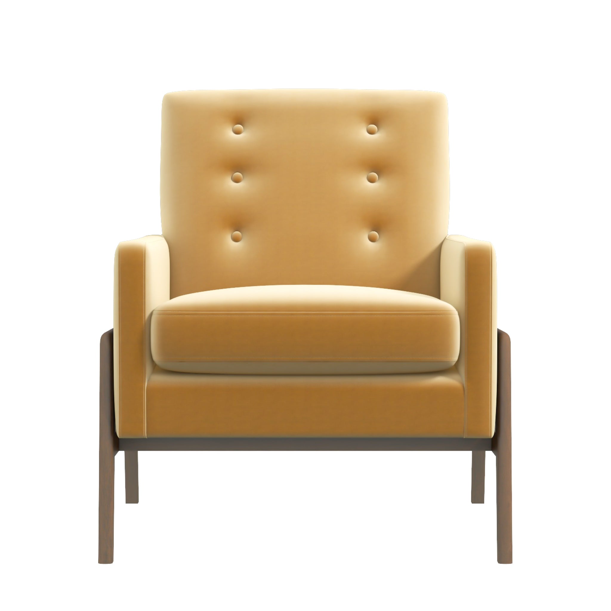 Stella Lounge Chair Gold Velvet