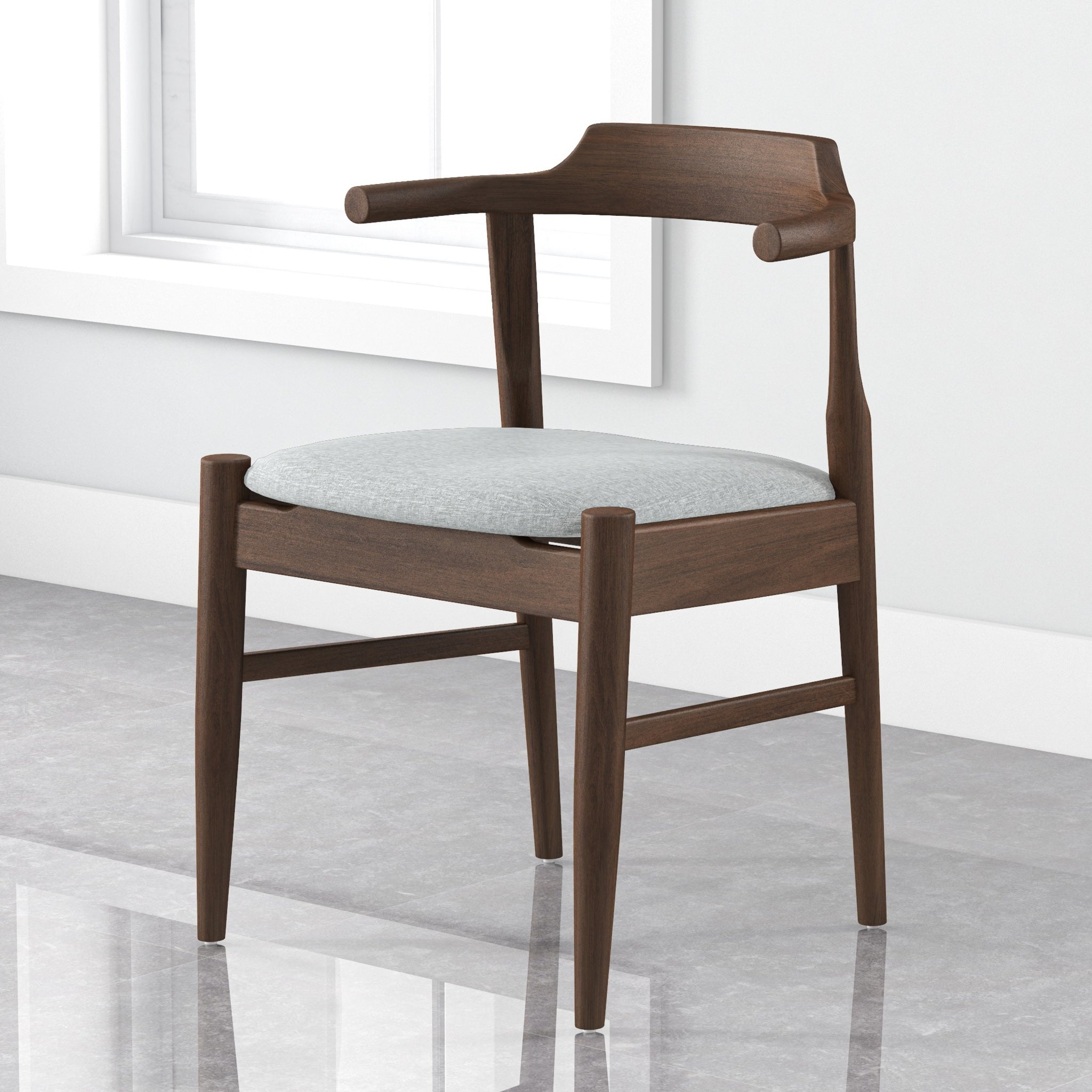 Sterling Dining Chair Gray Fabric