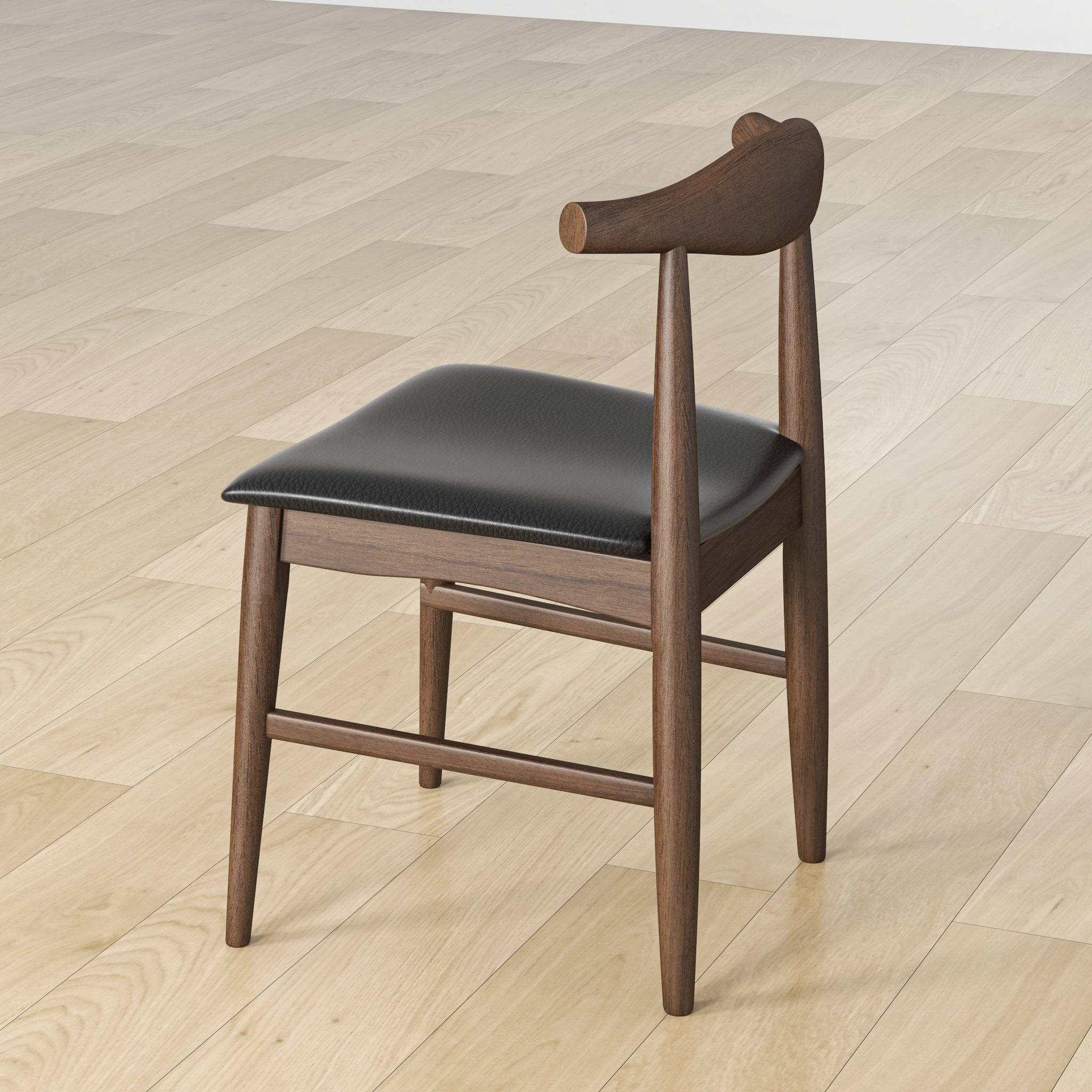 Winston Dining Chair Black Leather