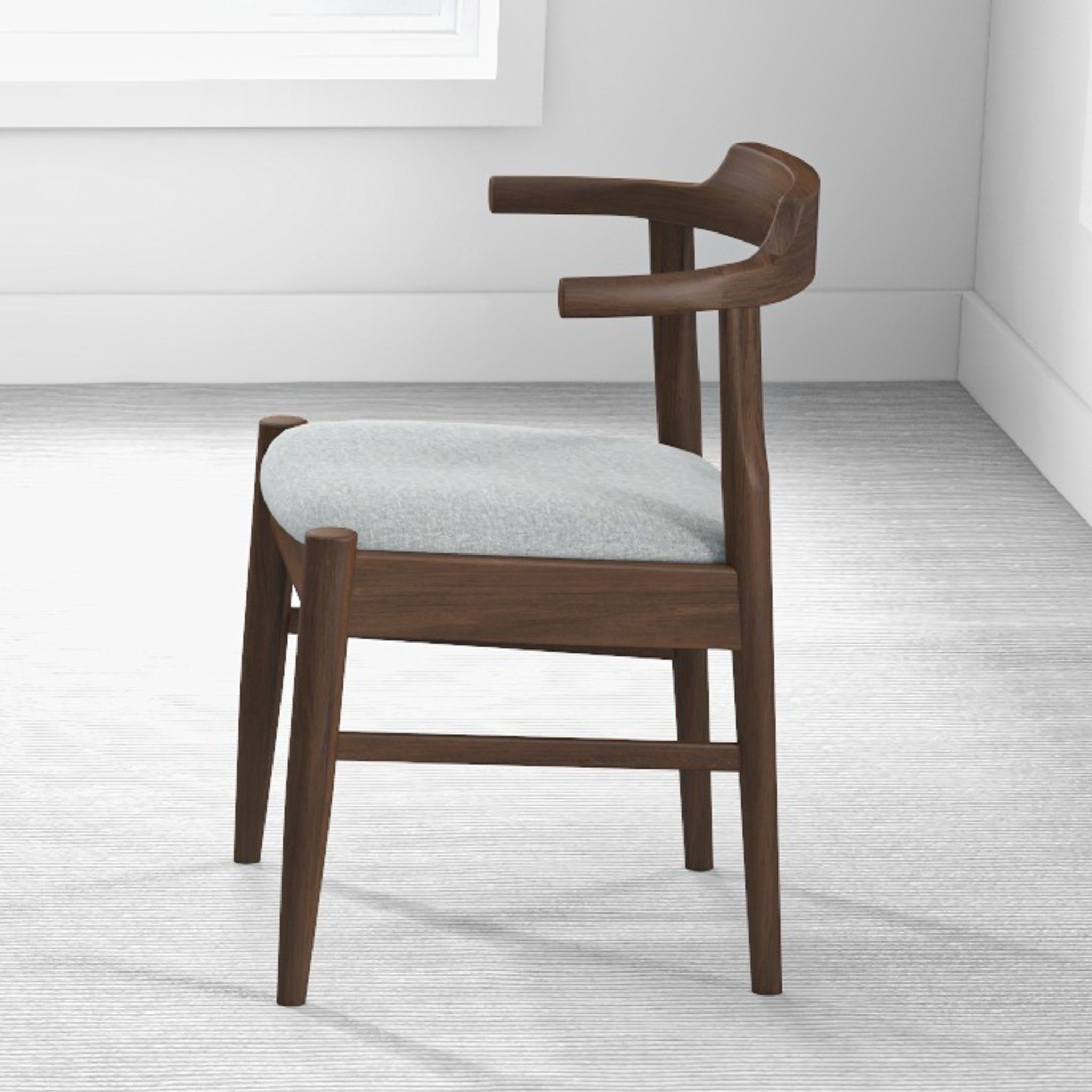 Zola Dining Chair Grey Fabric