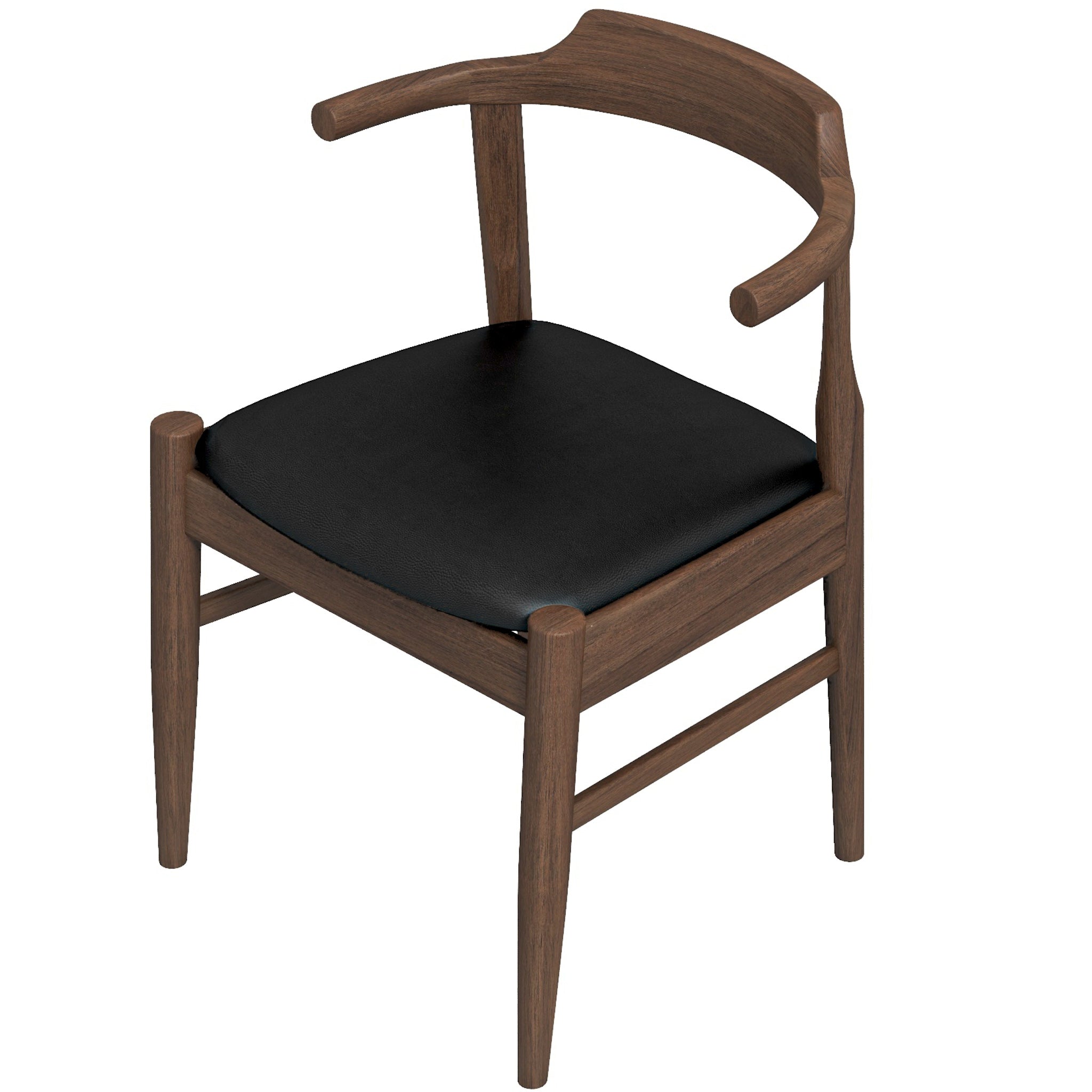 Sterling Dining Chair Black Leather