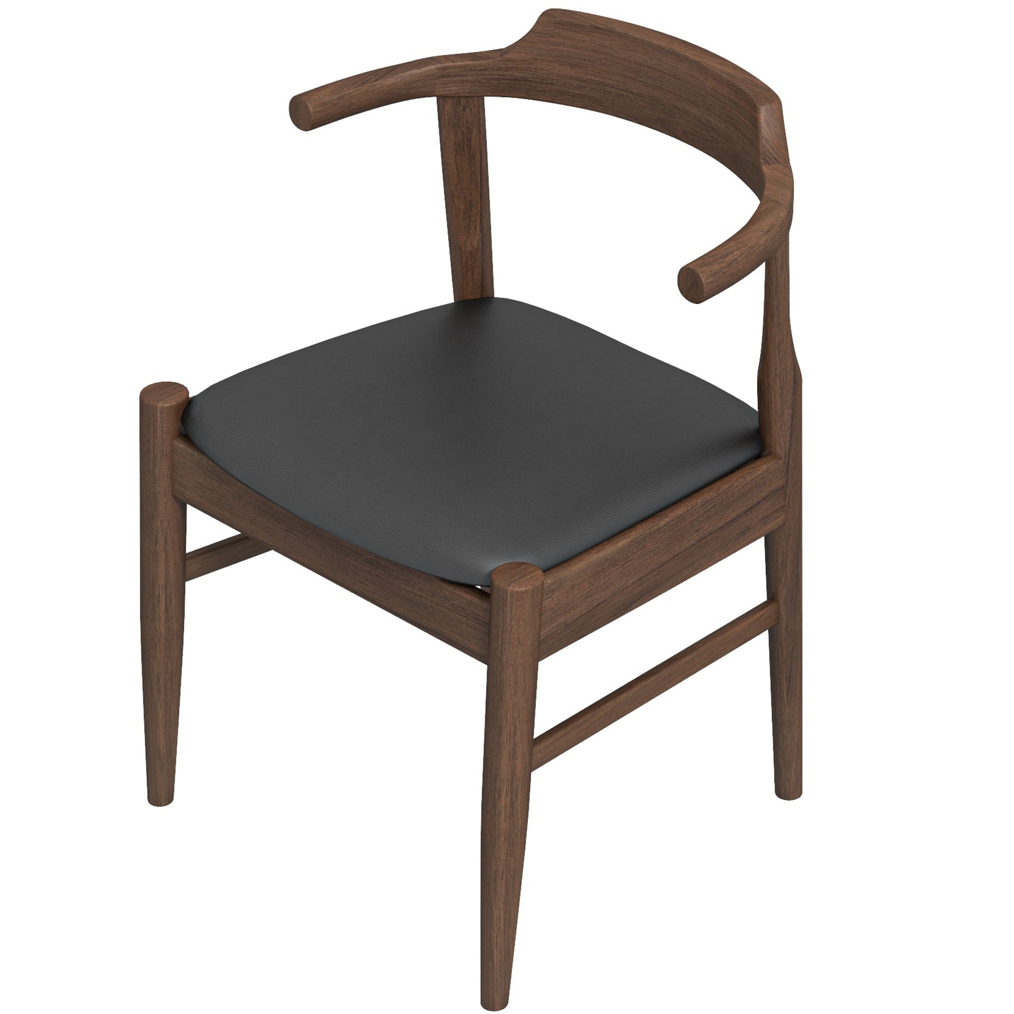 Zola Dining Chair Black Leather