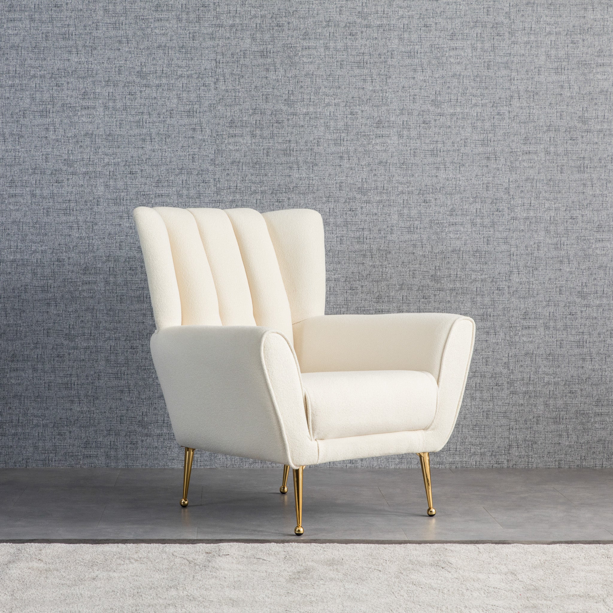 Amelia Chair Beige Boucle