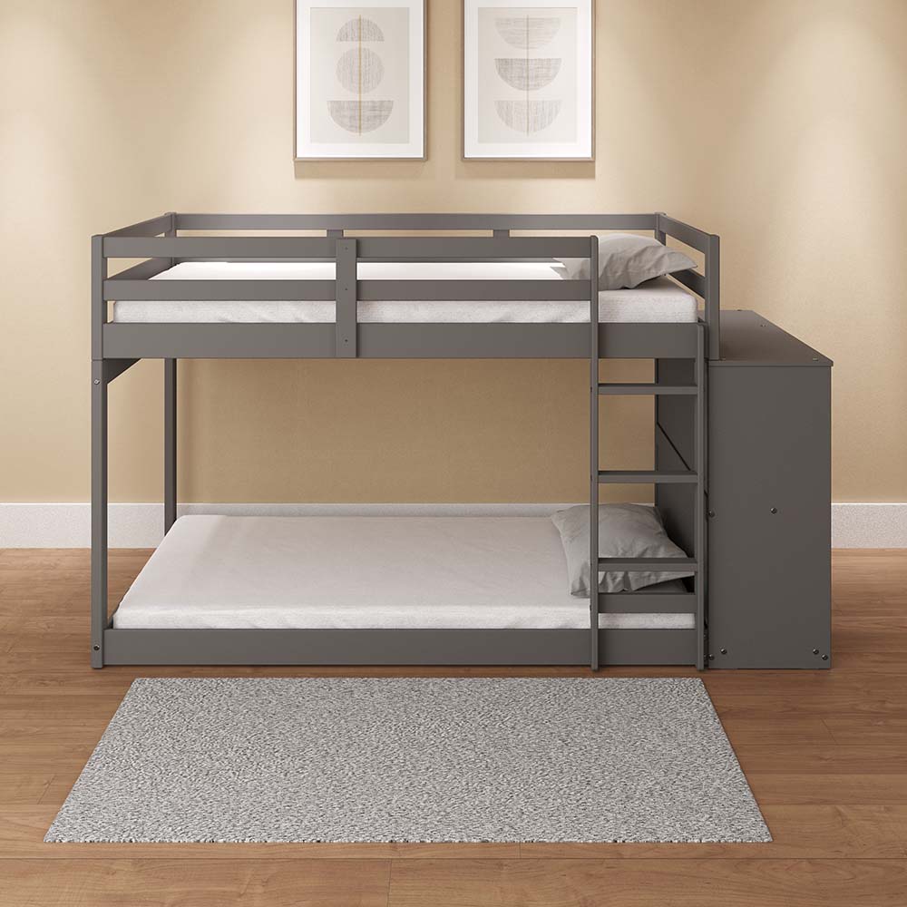 Centerfield Twin/Twin Bunk Bed W/4 Drawers & 3 Compartments