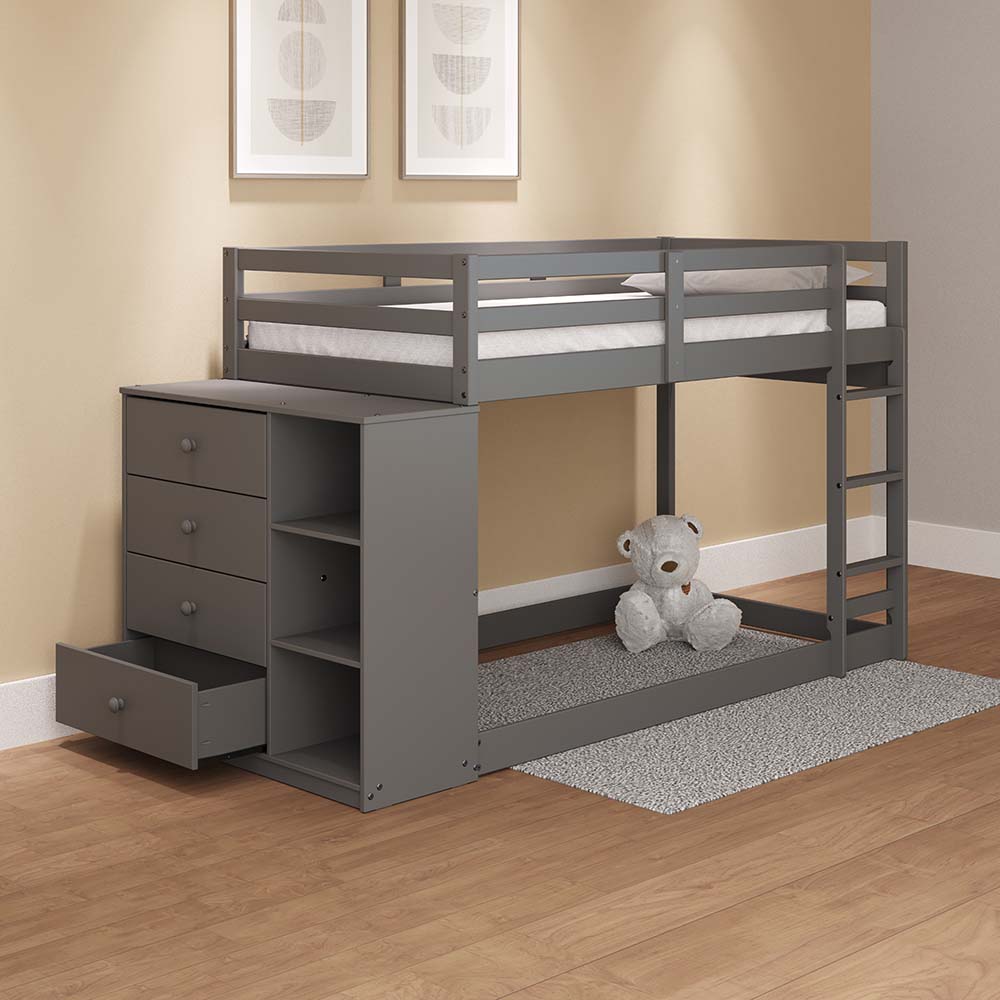 Centerfield Twin/Twin Bunk Bed W/4 Drawers & 3 Compartments