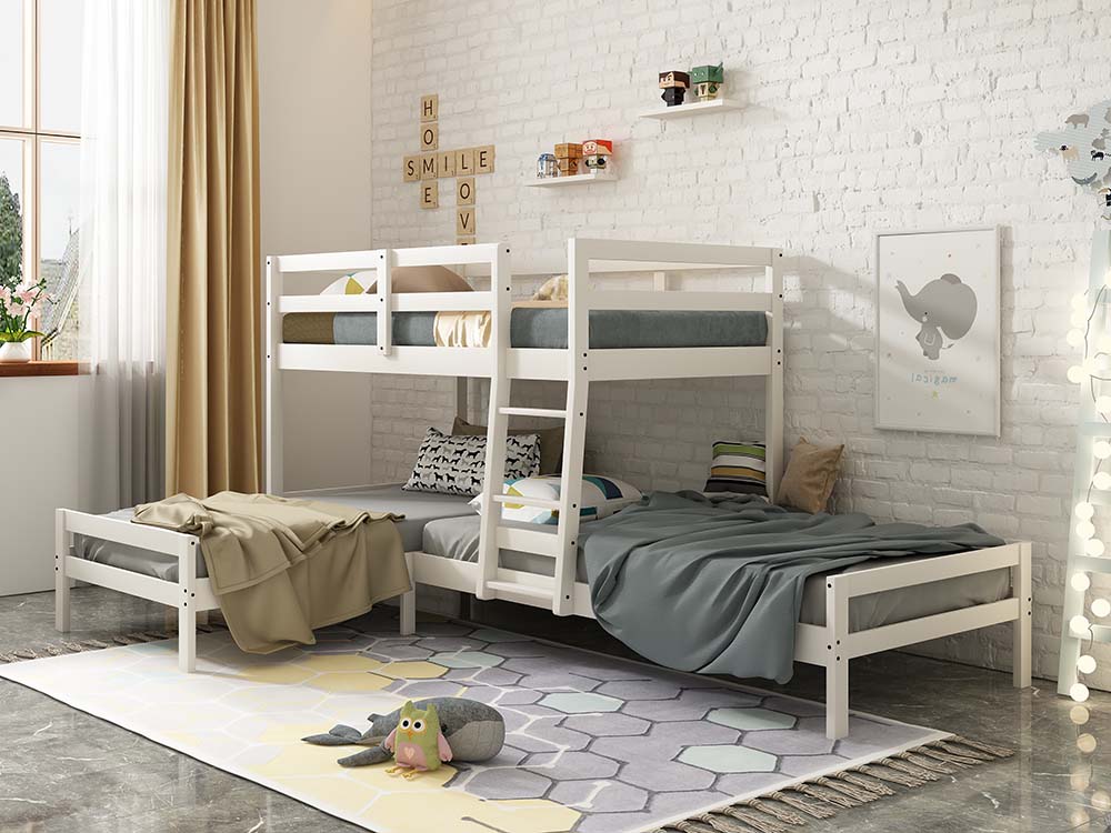 Cryden Triple Twin Bunk Bed