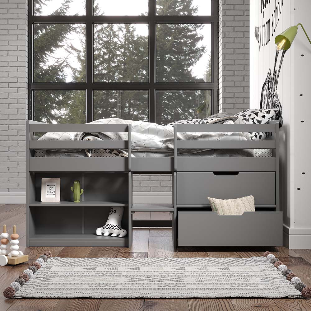 Egarr Twin Loft Bed W/Storage