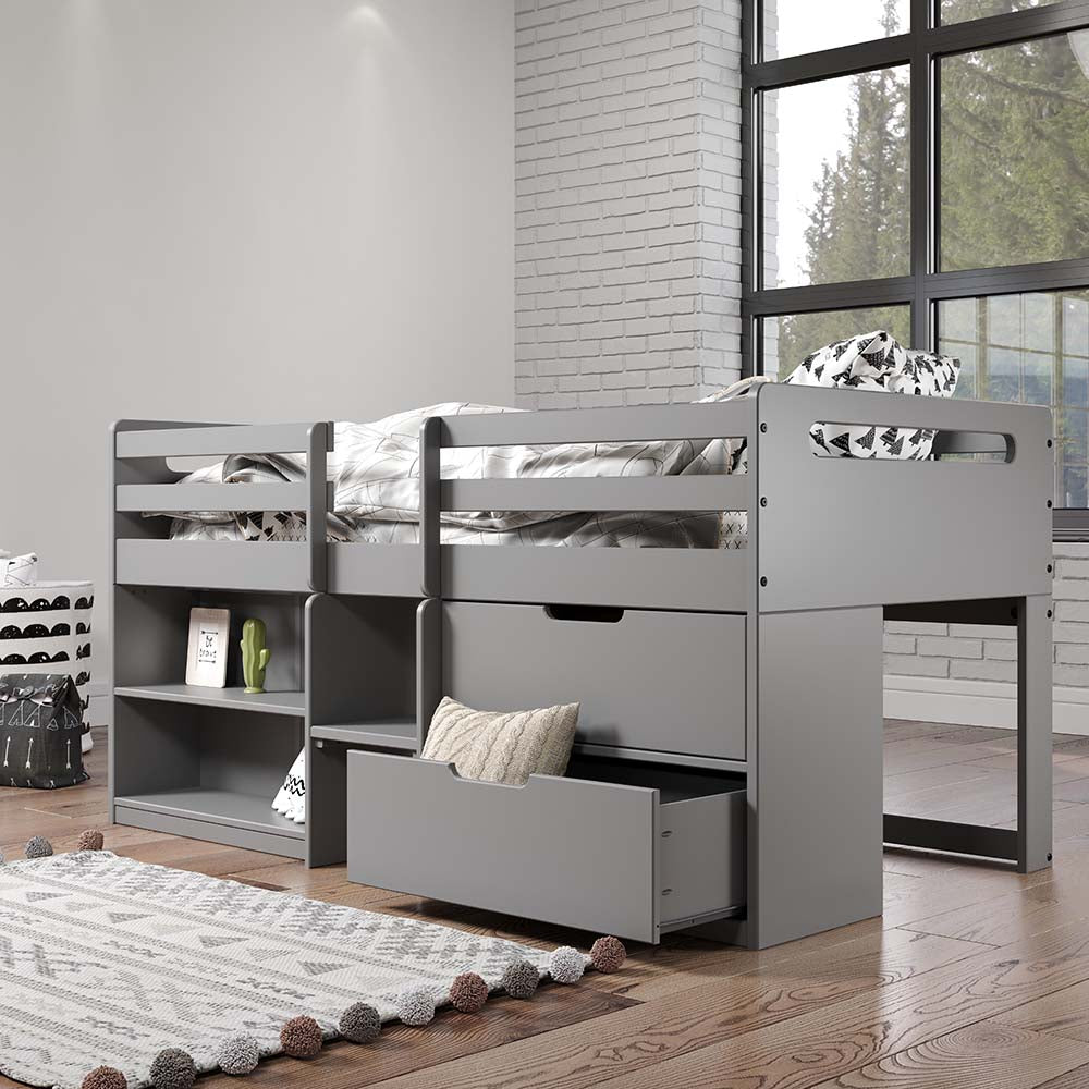 Egarr Twin Loft Bed W/Storage