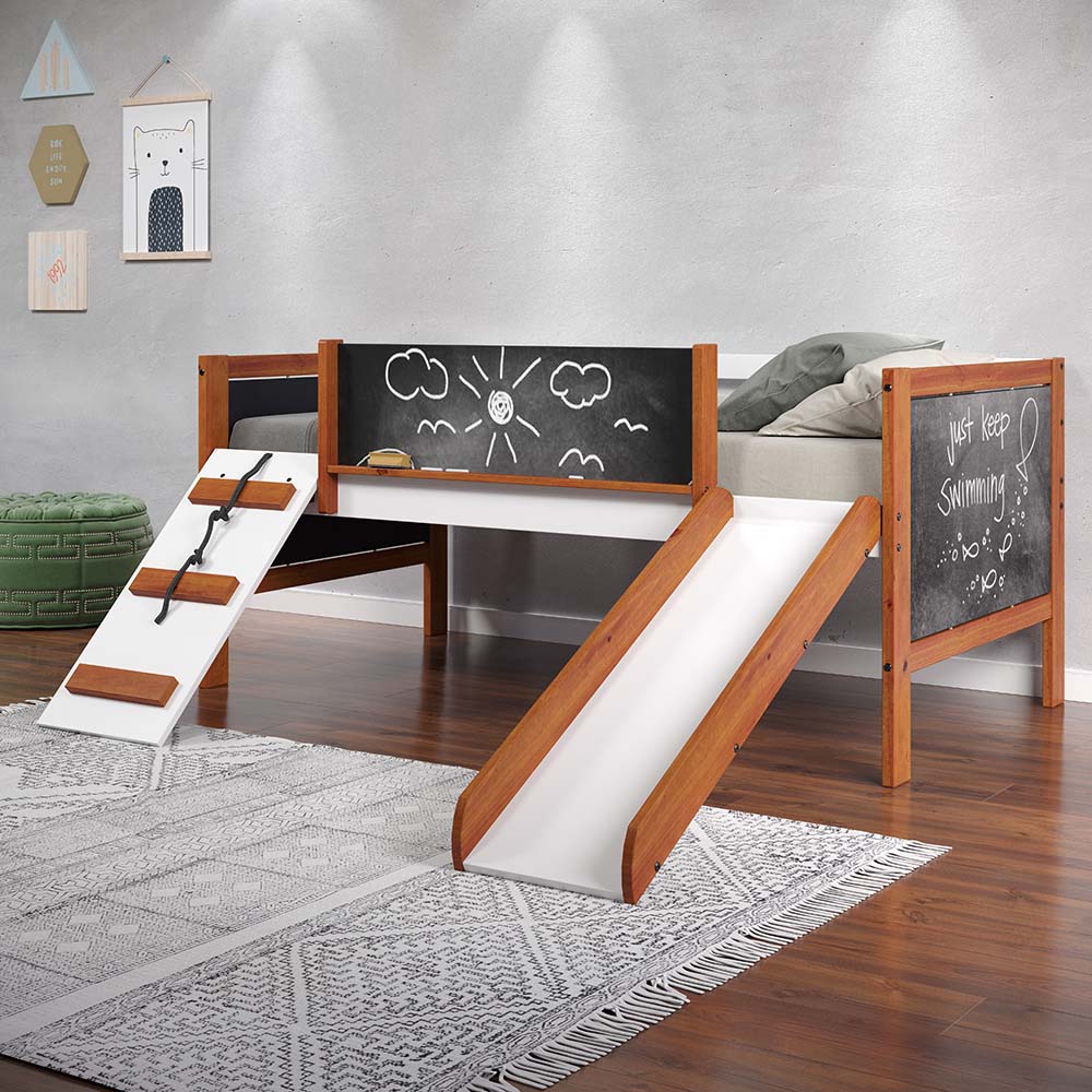 Heidfried Twin Loft Bed W/Slide