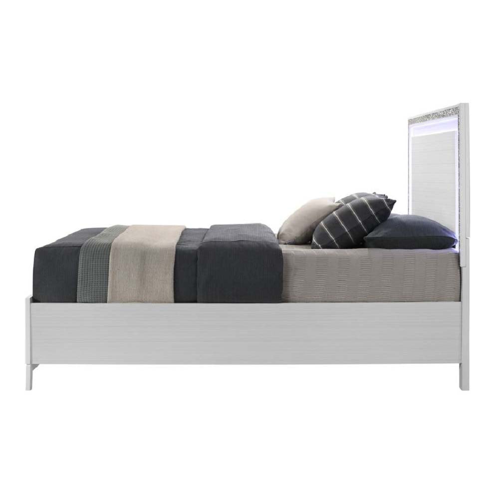 Lorencita Queen Bed W/Led & Storage