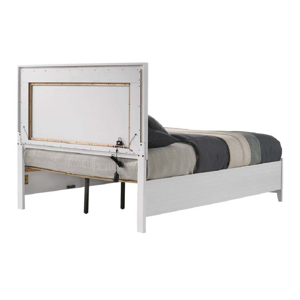 Lorencita Queen Bed W/Led & Storage