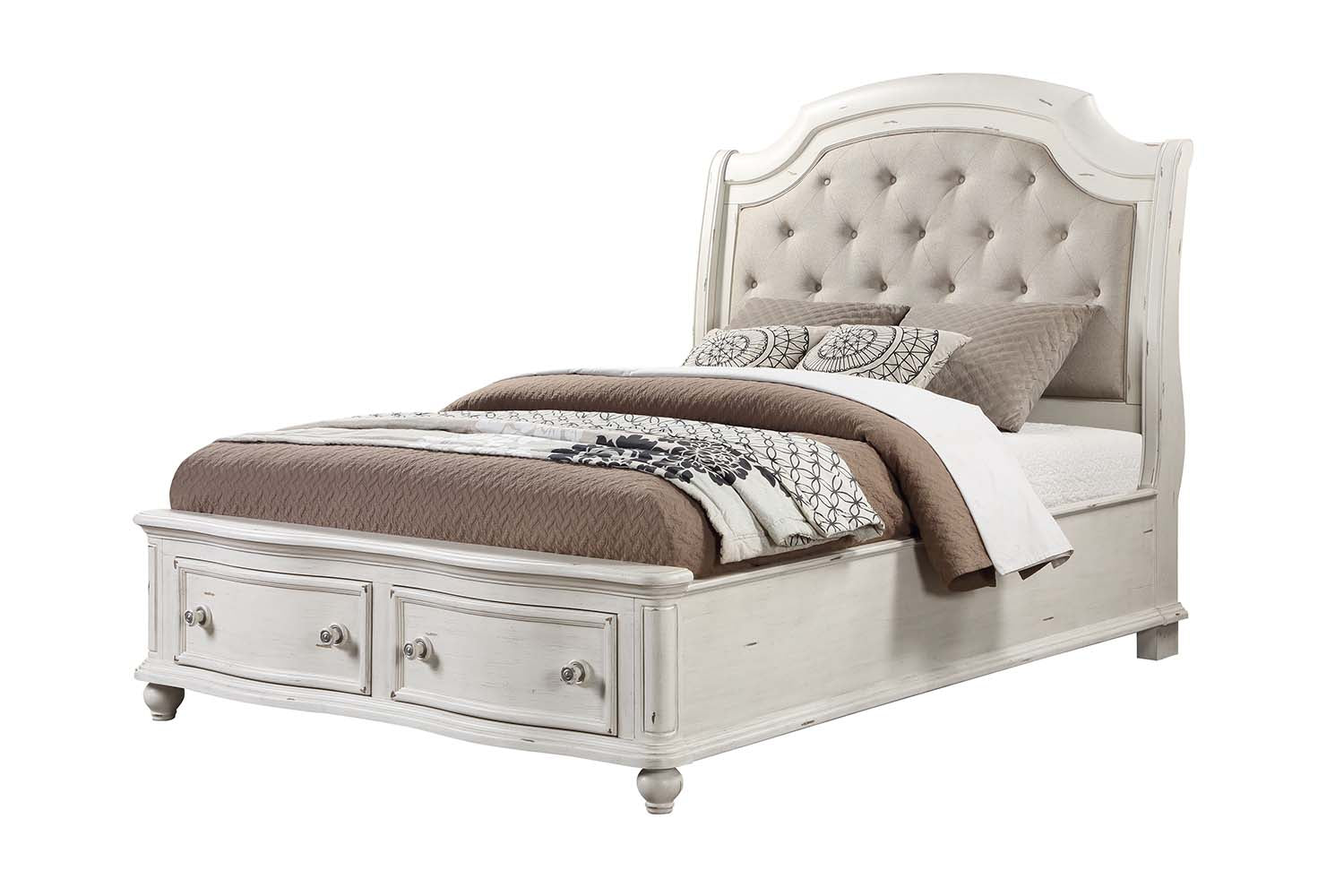 Eivissa Queen Bed W/Storage