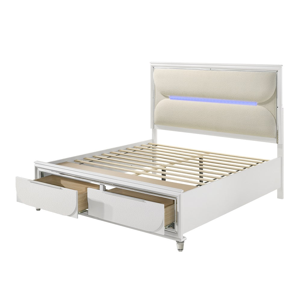 Braesgate Ck Bed W/Led & Storage