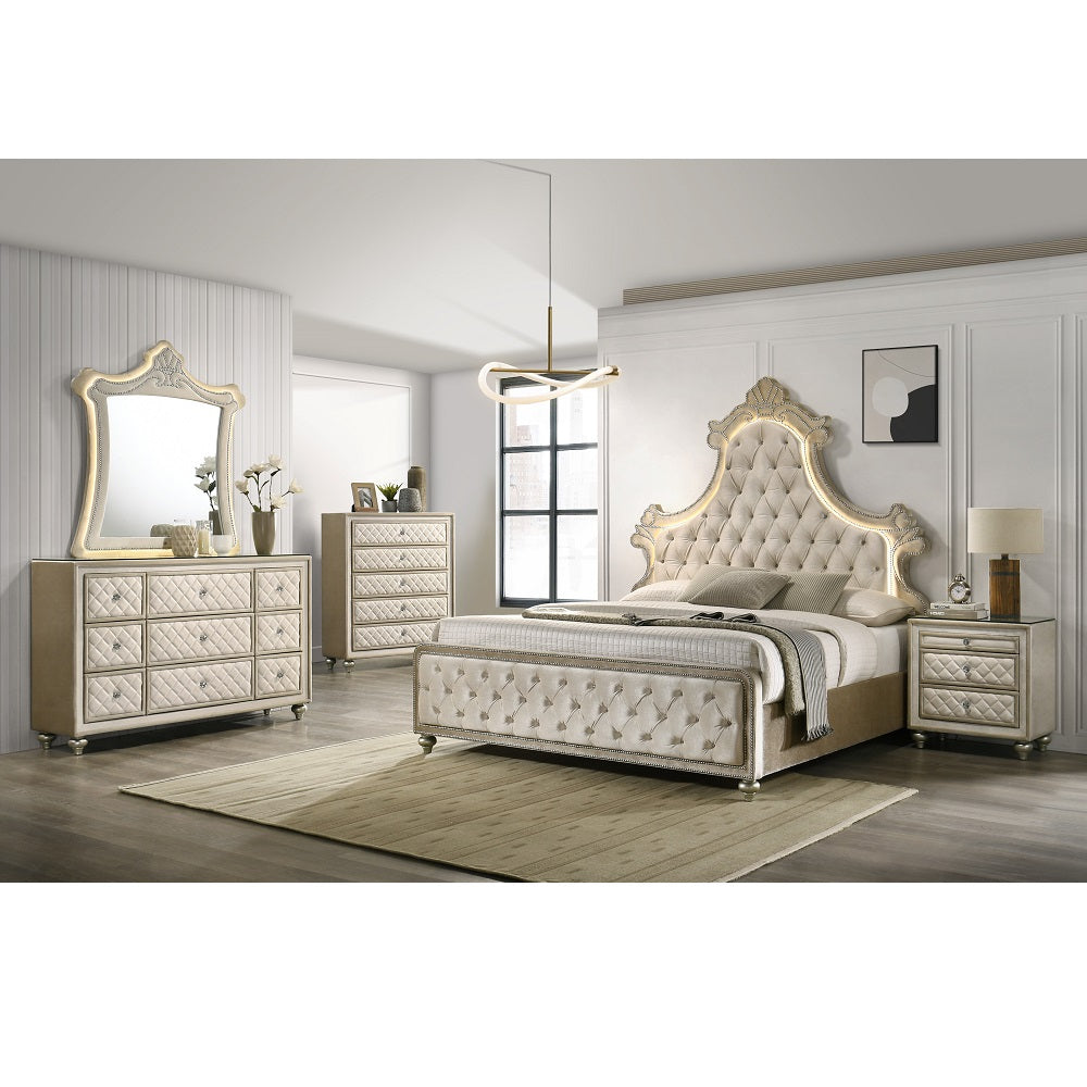 Gerik Queen Bed W/Led